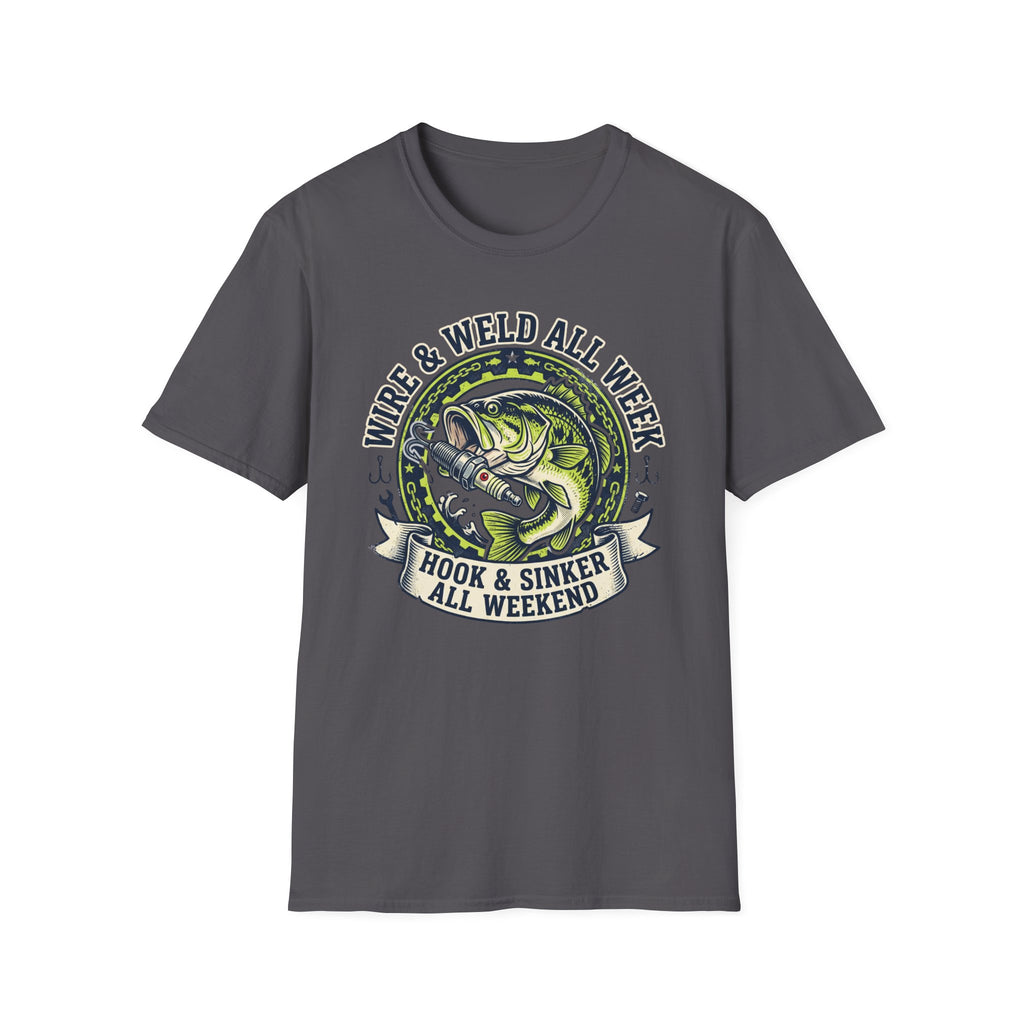Wire & Weld All Week Hook & Sinker All Weekend T-Shirt