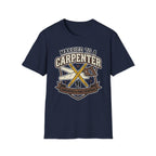 Married To A Carpenter Hardwood And Pure Devotion T-Shirt