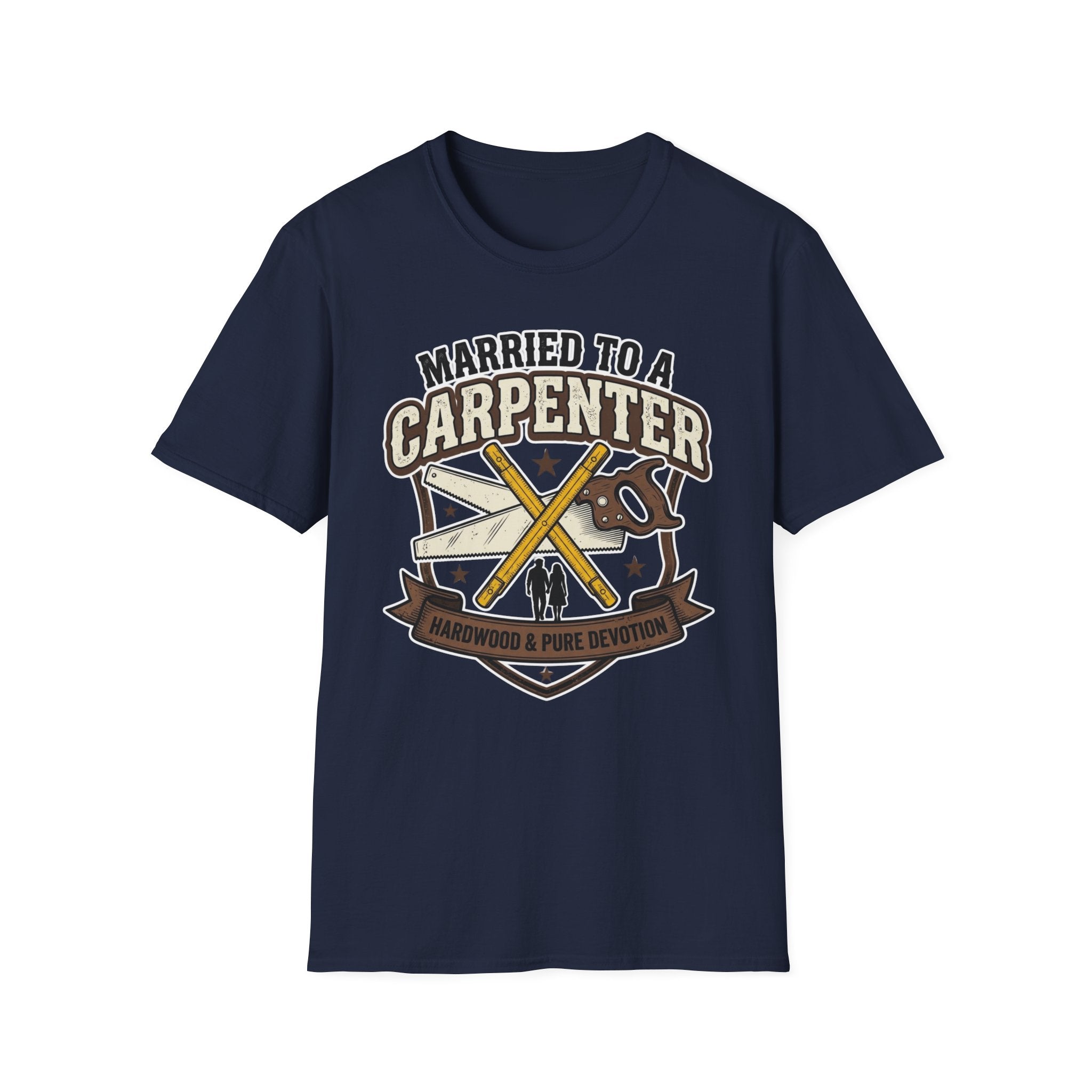Married To A Carpenter Hardwood And Pure Devotion T-Shirt