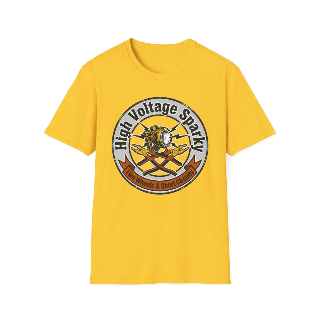 High Voltage Sparky Two Wheels & Short Circuits T-Shirt