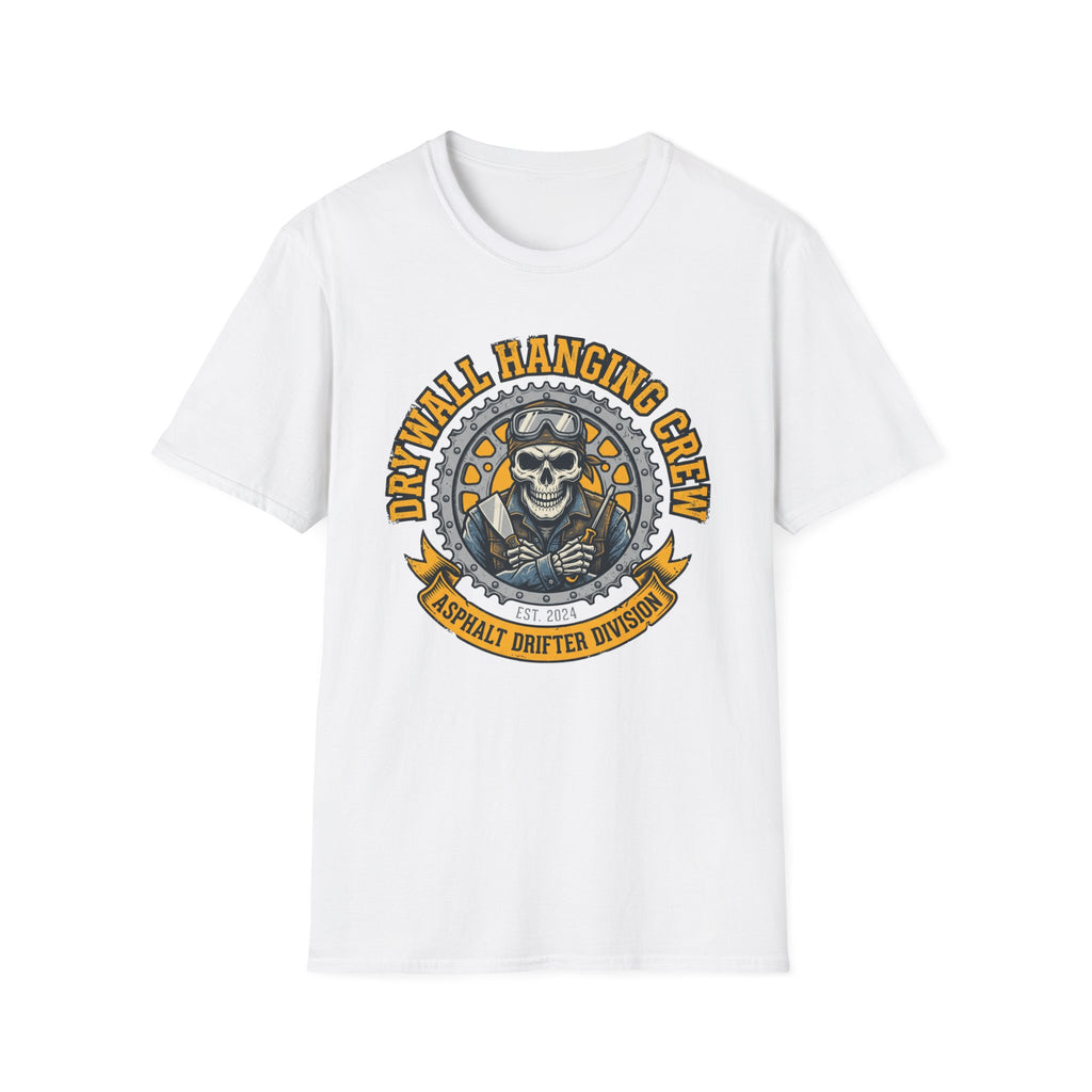 Drywall Hanging Crew Asphalt Drifter Division T-Shirt