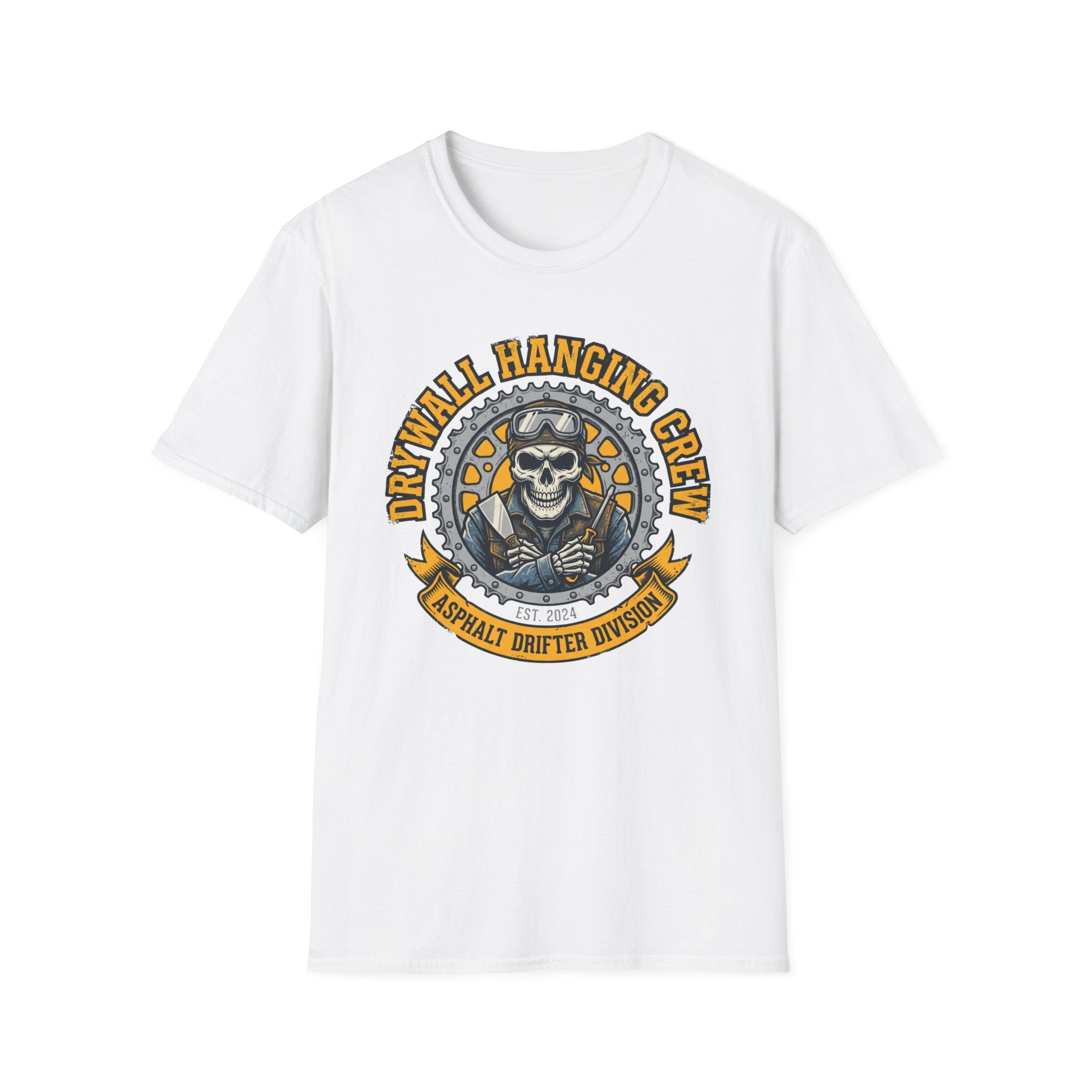 Drywall Hanging Crew Asphalt Drifter Division T-Shirt