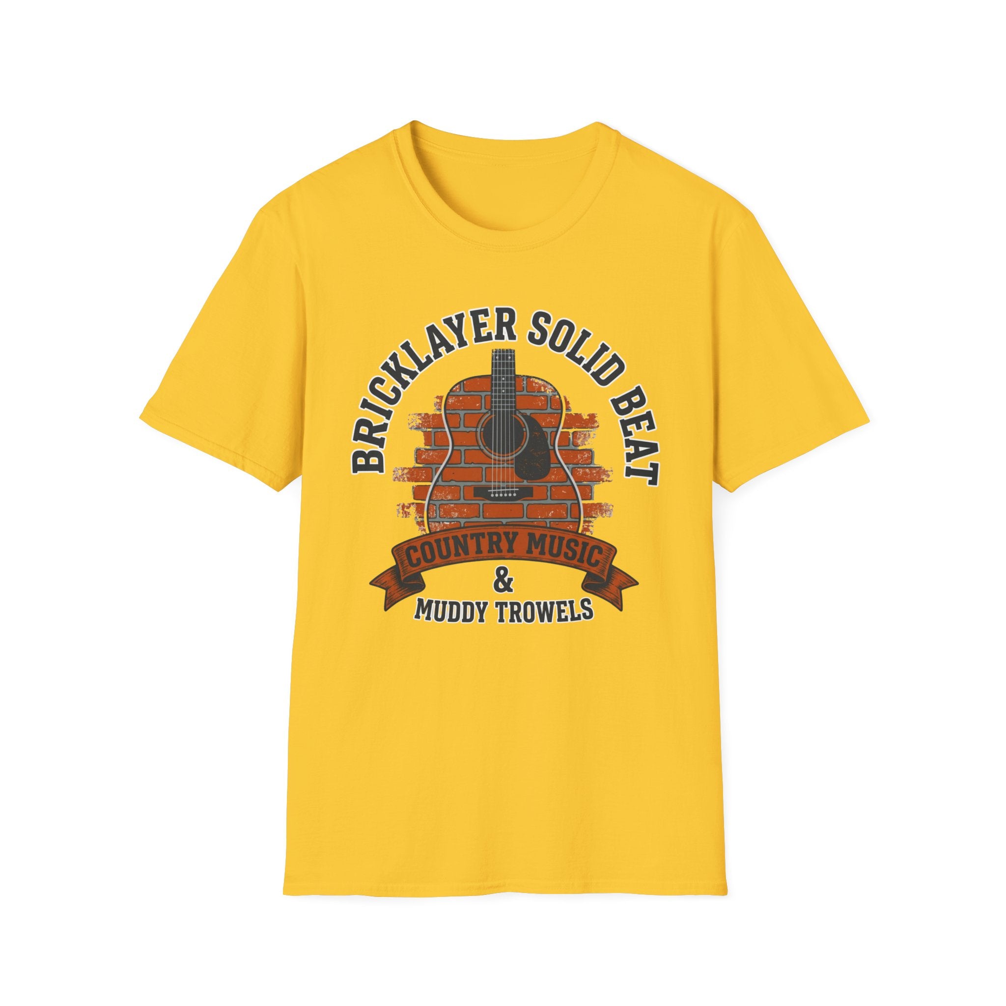 Bricklayer Solid Beat Country Music & Muddy Trowels T-Shirt