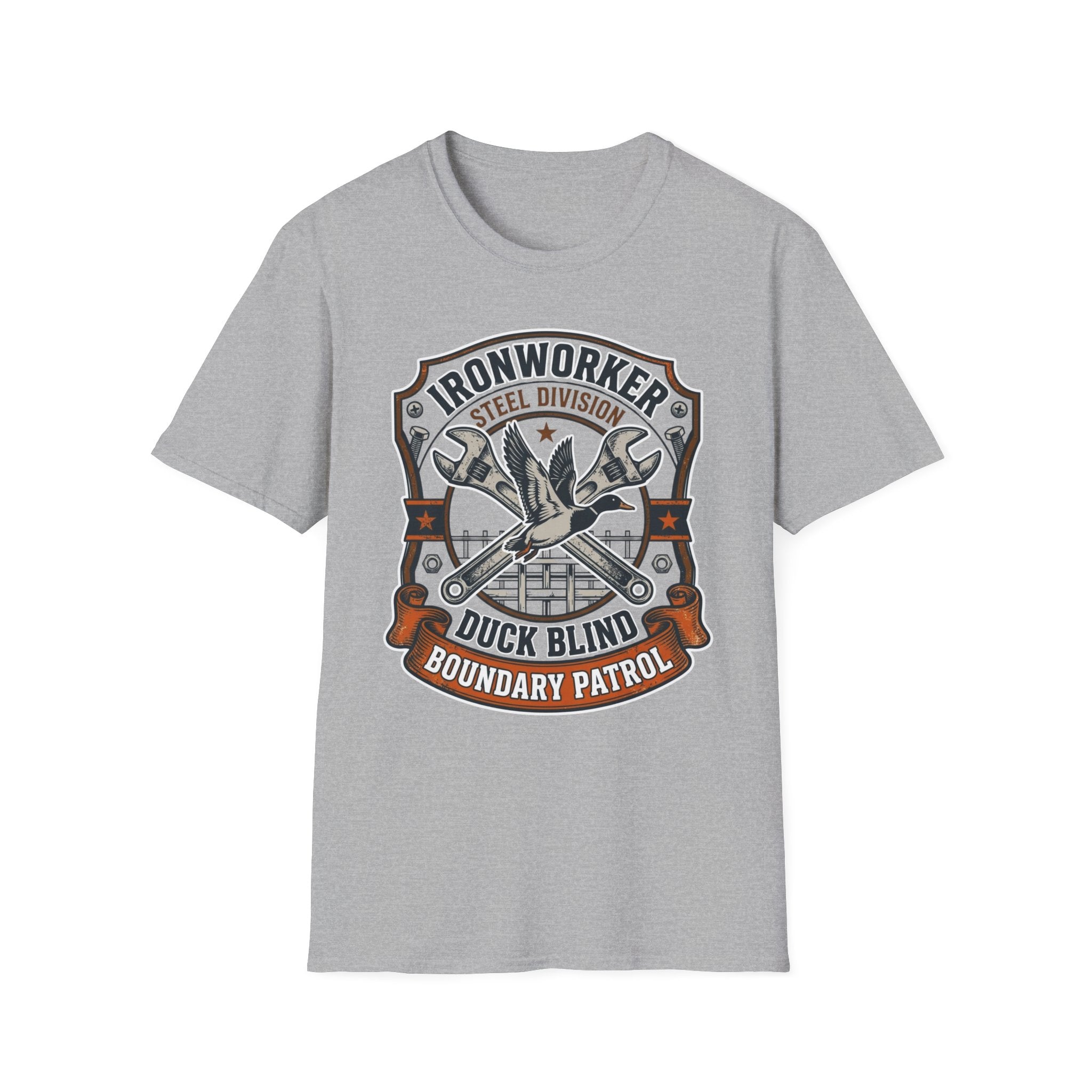 Ironworker Steel Division Duck Blind Boundary Patrol T-Shirt