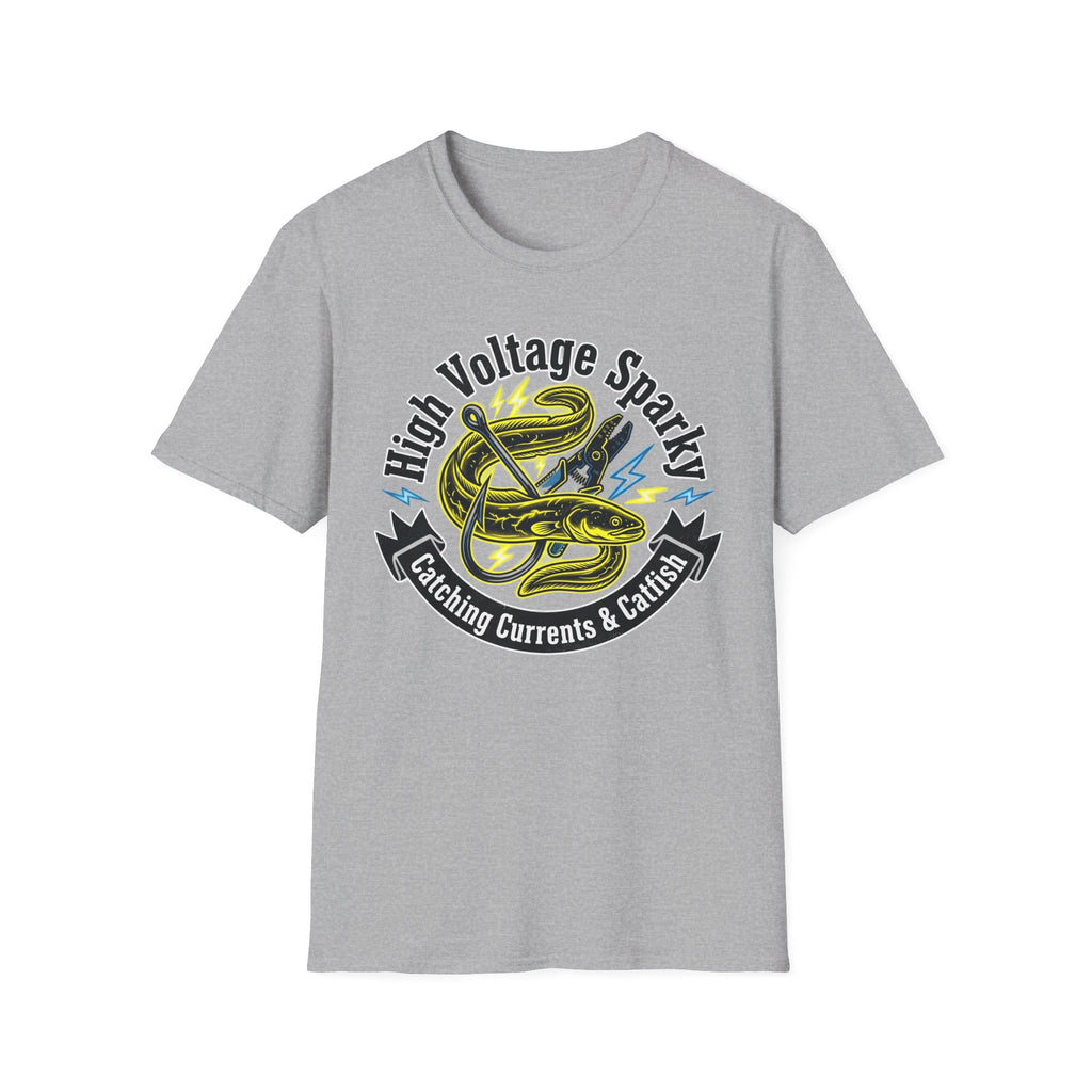 High Voltage Sparky Catching Currents & Catfish  T-Shirt