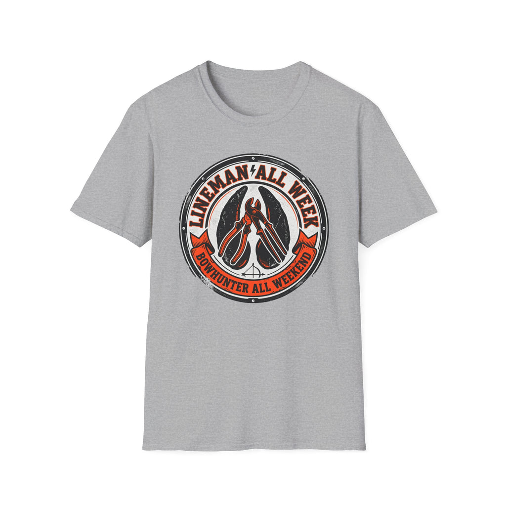Lineman All Week Bowhunter All Weekend T-Shirt