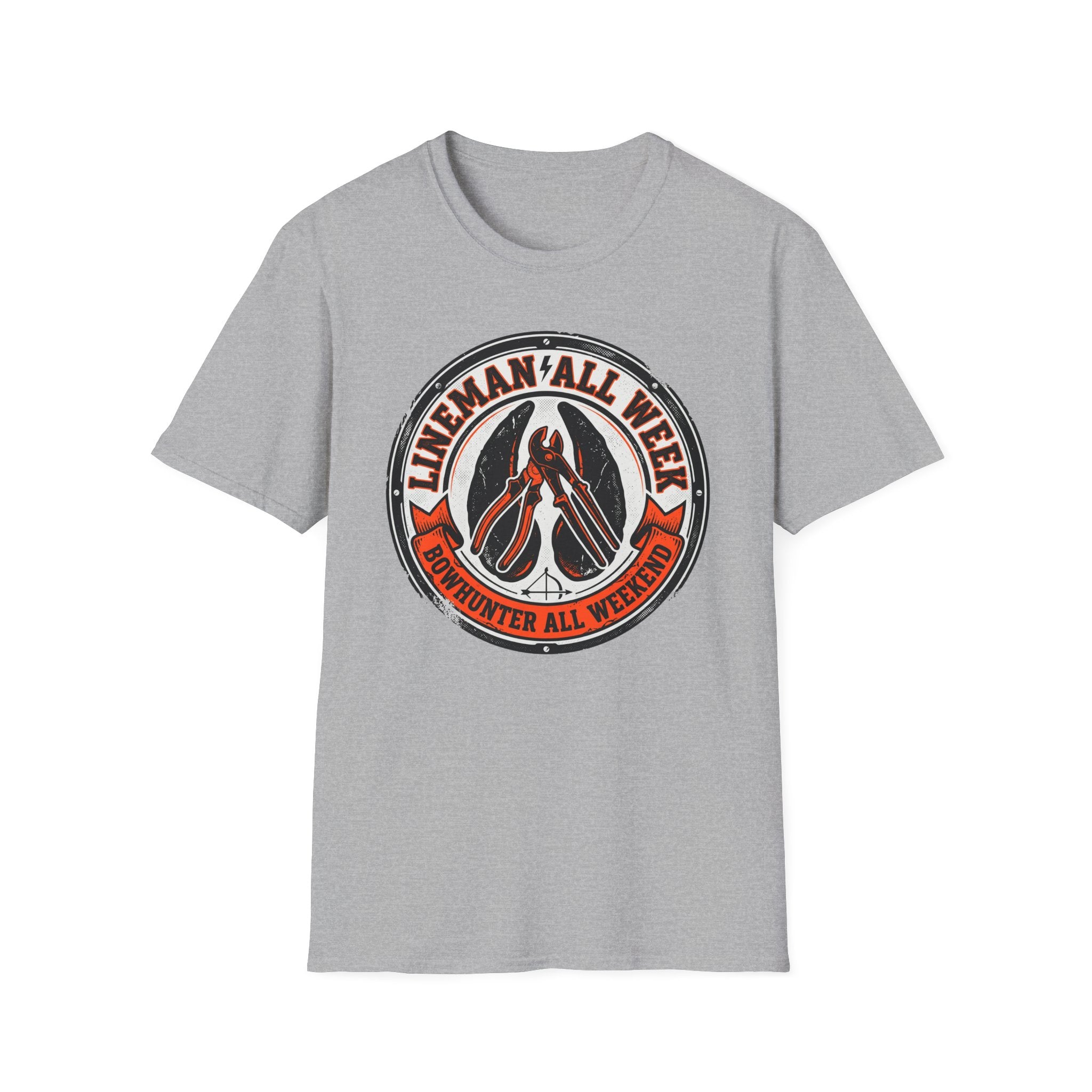 Lineman All Week Bowhunter All Weekend T-Shirt