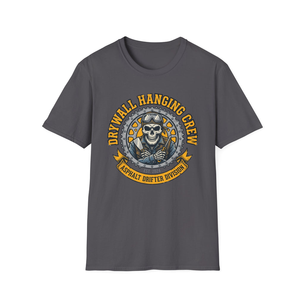 Drywall Hanging Crew Asphalt Drifter Division T-Shirt