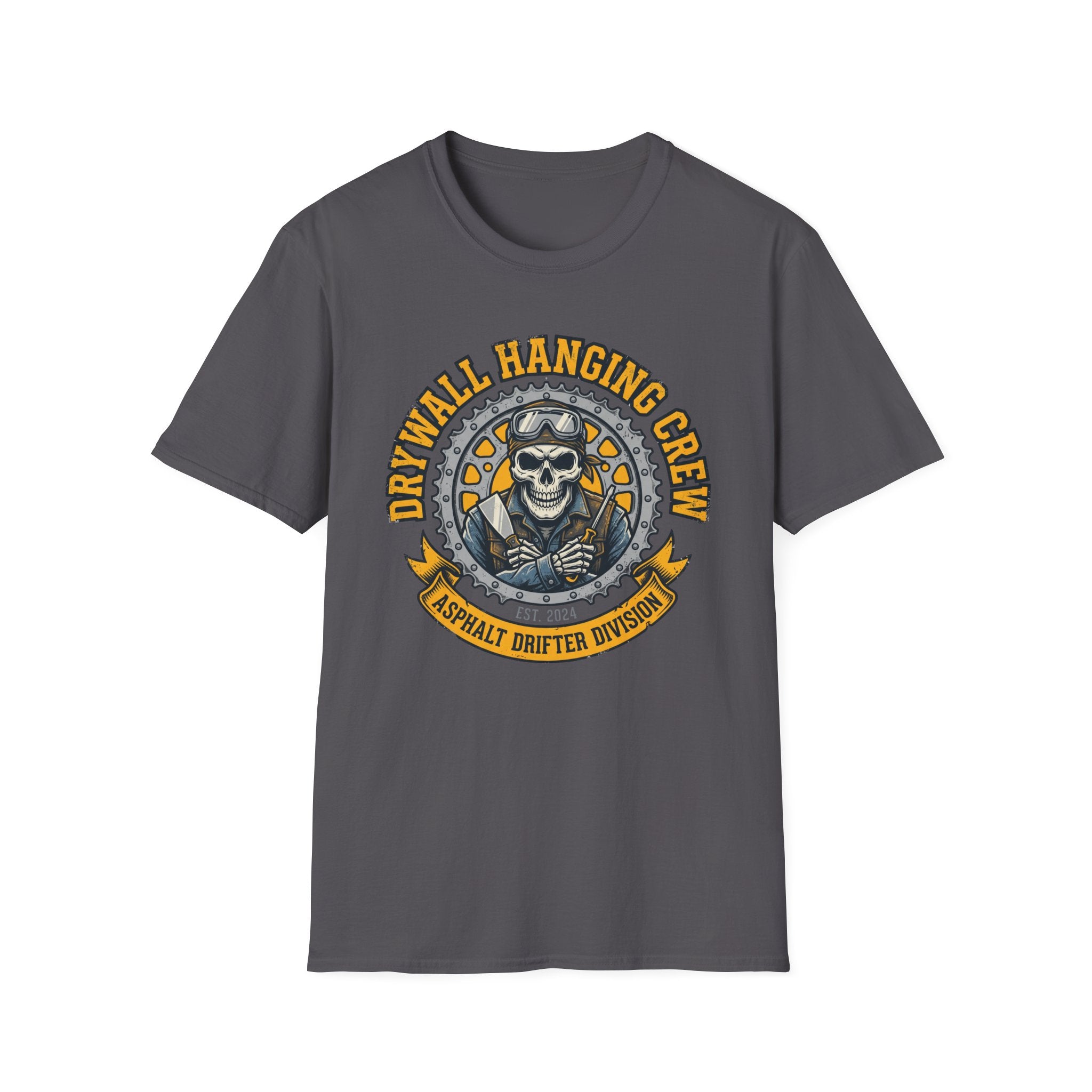 Drywall Hanging Crew Asphalt Drifter Division T-Shirt