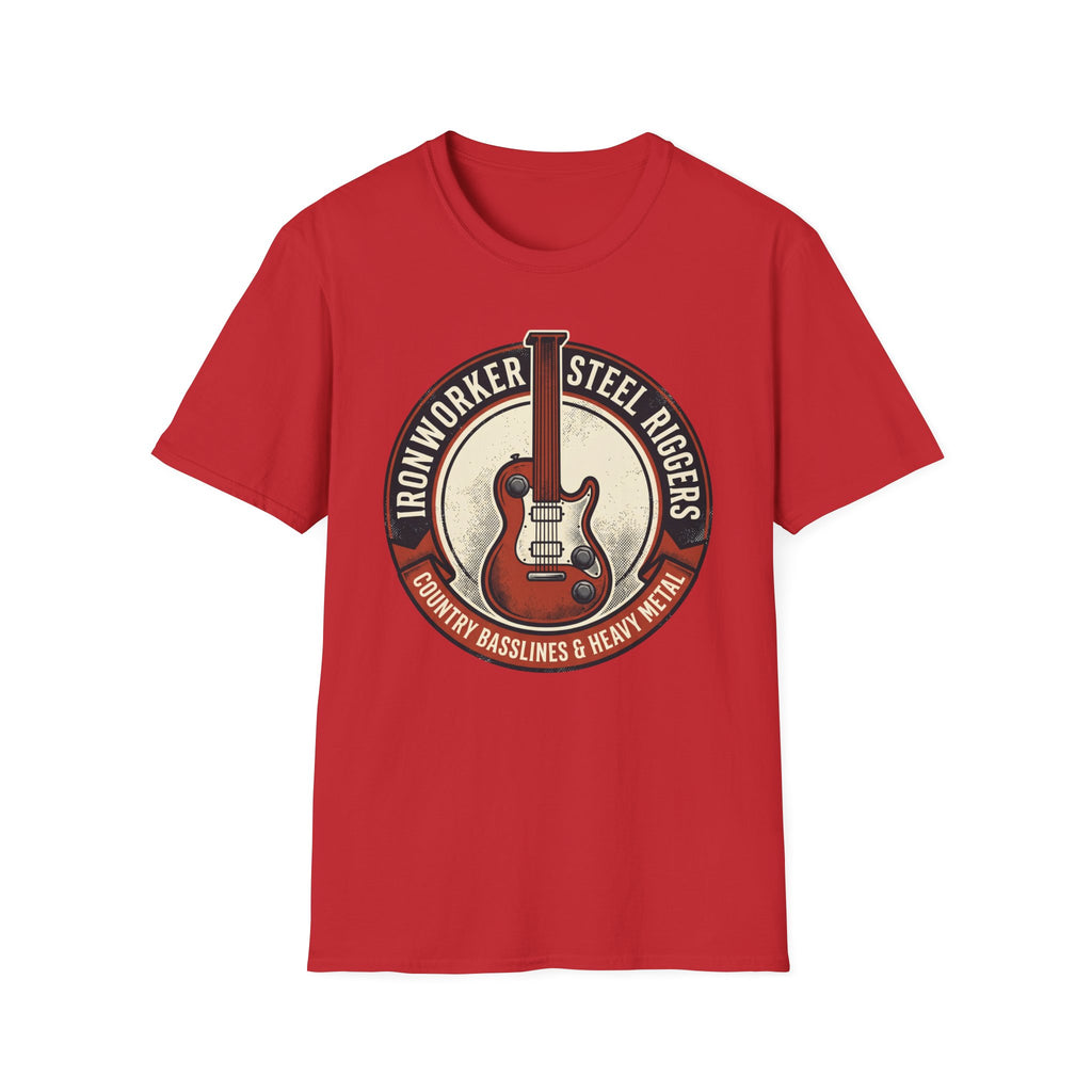 Ironworker Steel Riggers Country Basslines & Heavy Metal  T-Shirt