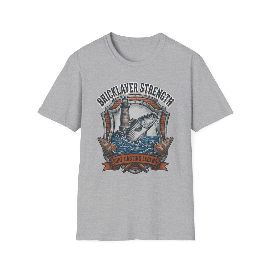 Bricklayer Strength Surf Casting Legend  T-Shirt