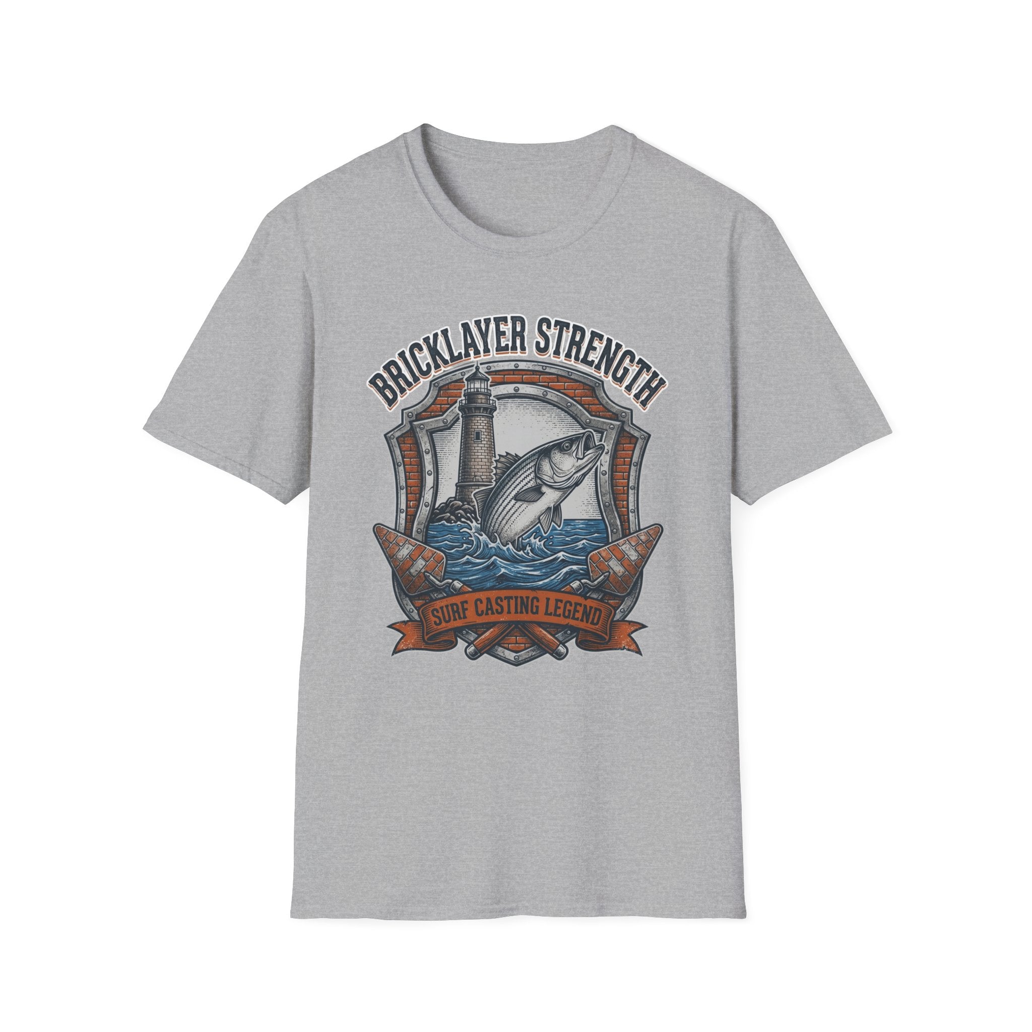 Bricklayer Strength Surf Casting Legend  T-Shirt