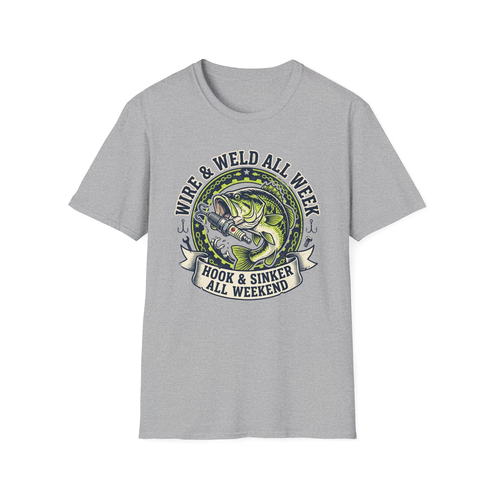 Wire & Weld All Week Hook & Sinker All Weekend T-Shirt