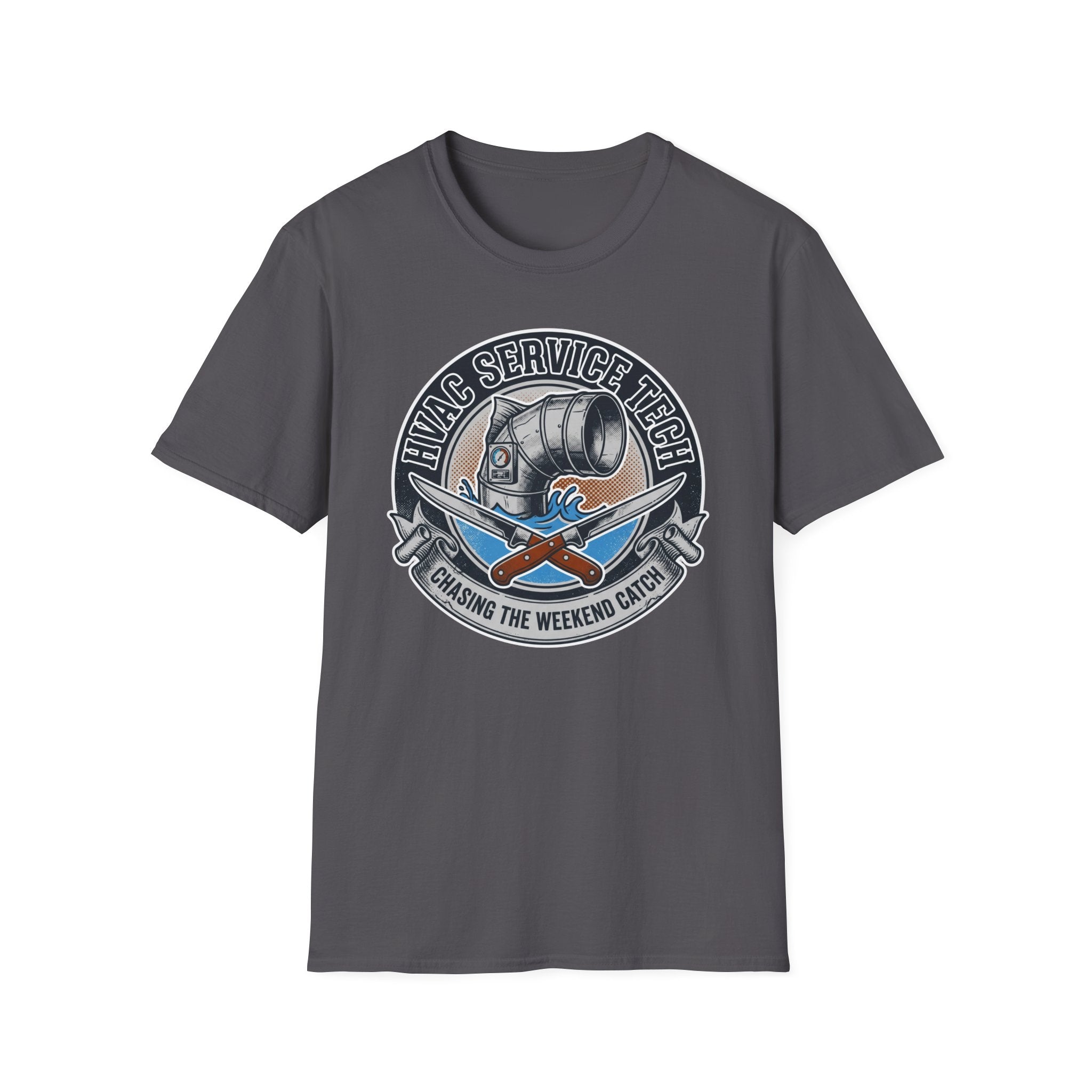 HVAC Service Tech Chasing The Weekend Catch T-Shirt