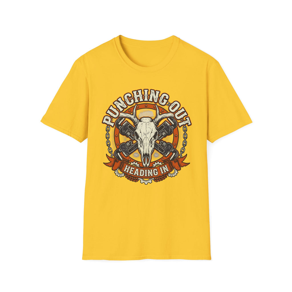 Punching Out Heading In T-Shirt