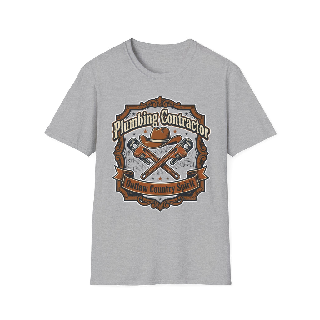 Plumber Contractor Outlaw Country Spirit T-Shirt