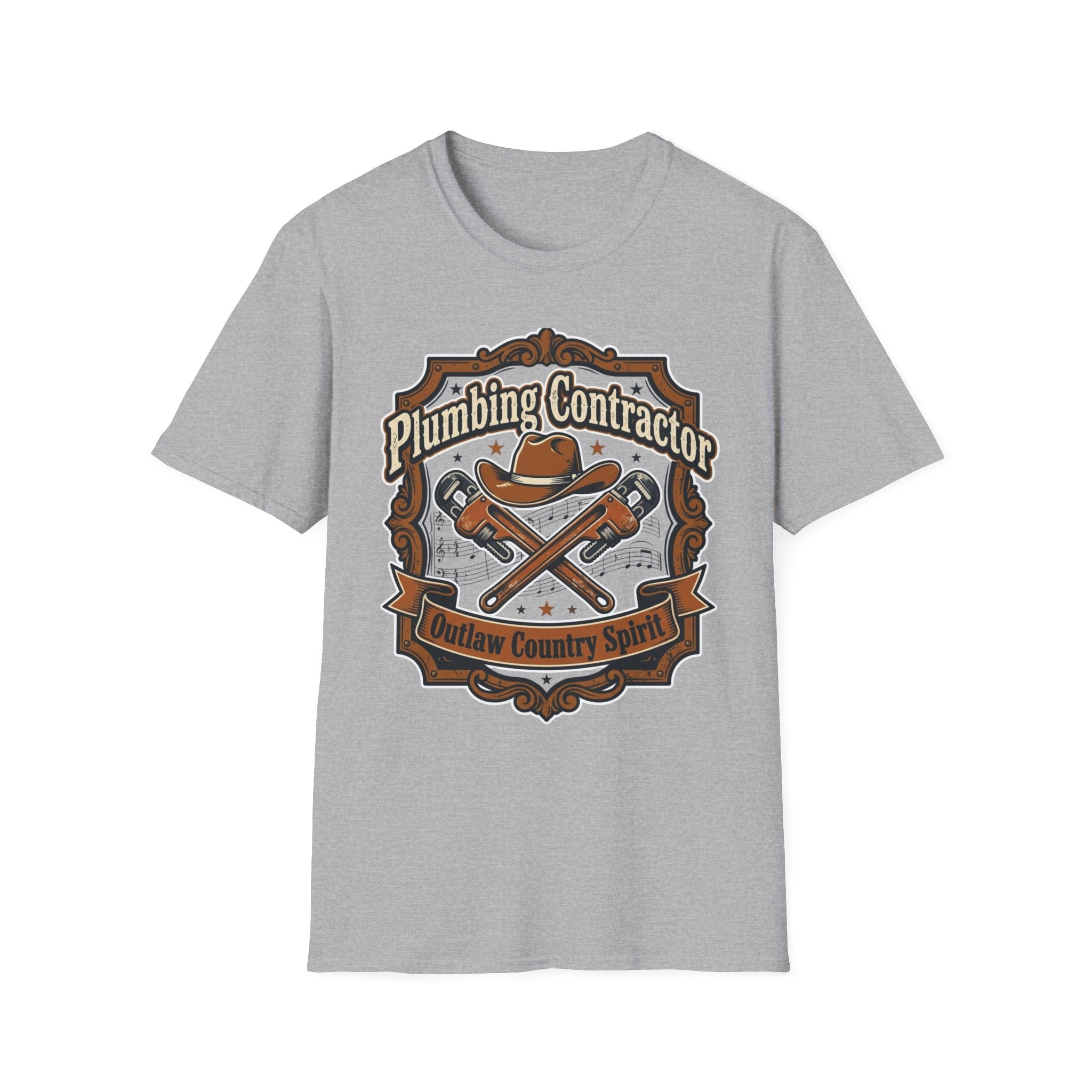 Plumber Contractor Outlaw Country Spirit T-Shirt