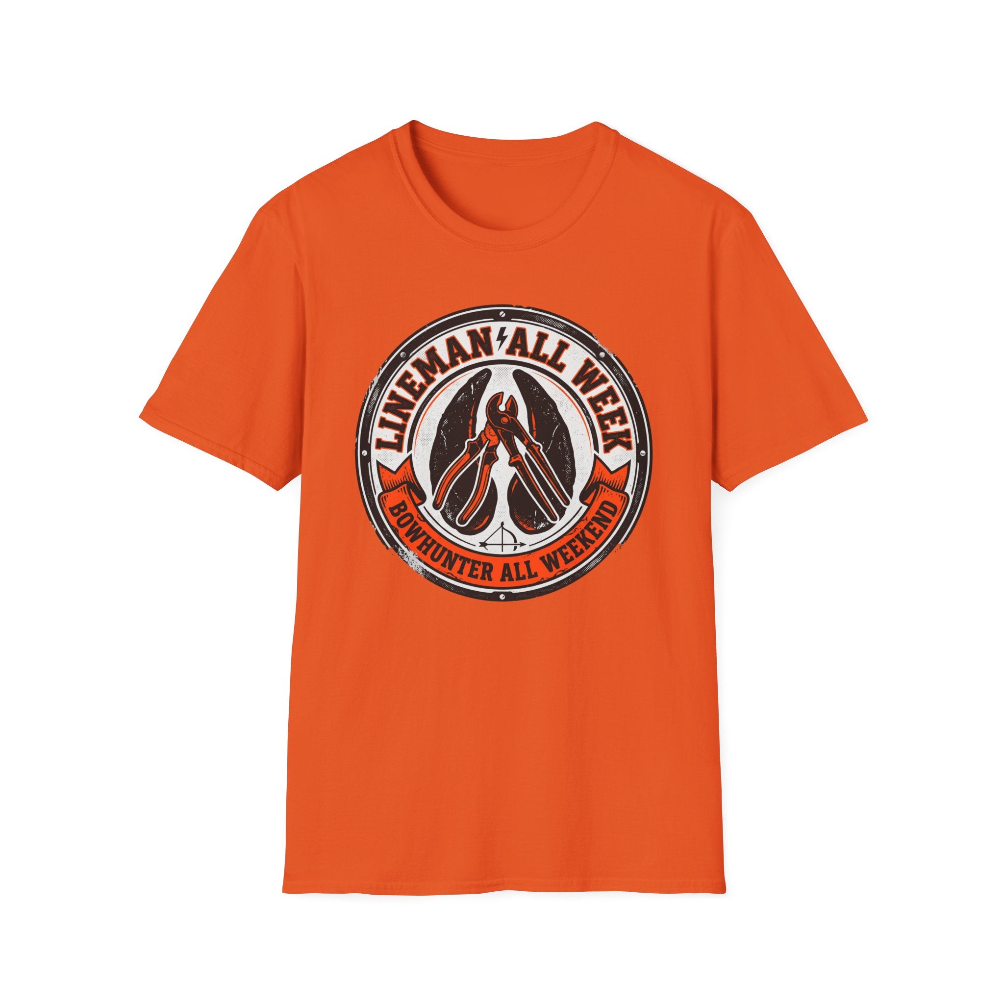 Lineman All Week Bowhunter All Weekend T-Shirt