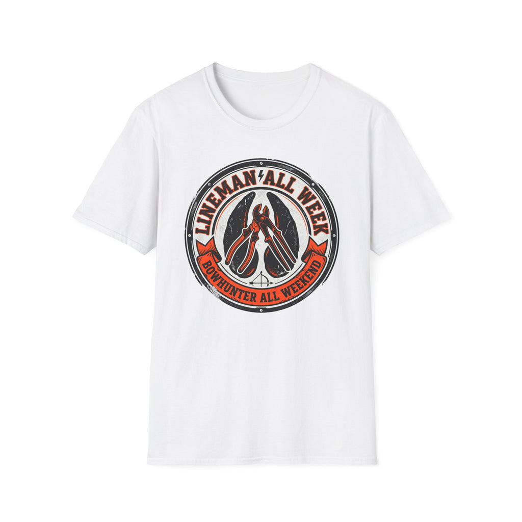 Lineman All Week Bowhunter All Weekend T-Shirt