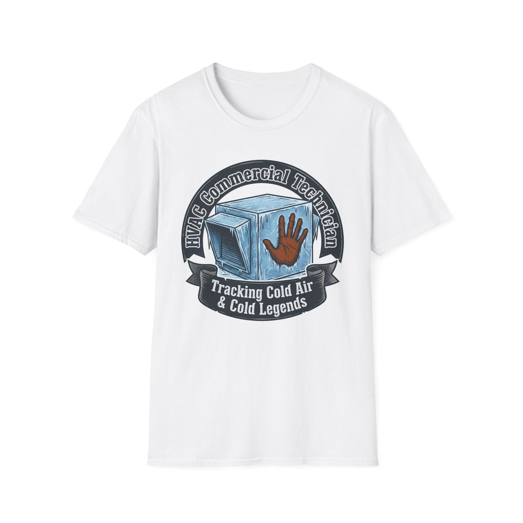 HVAC Commercial Technician Tracking Cold Air & Cold Legends T-Shirt