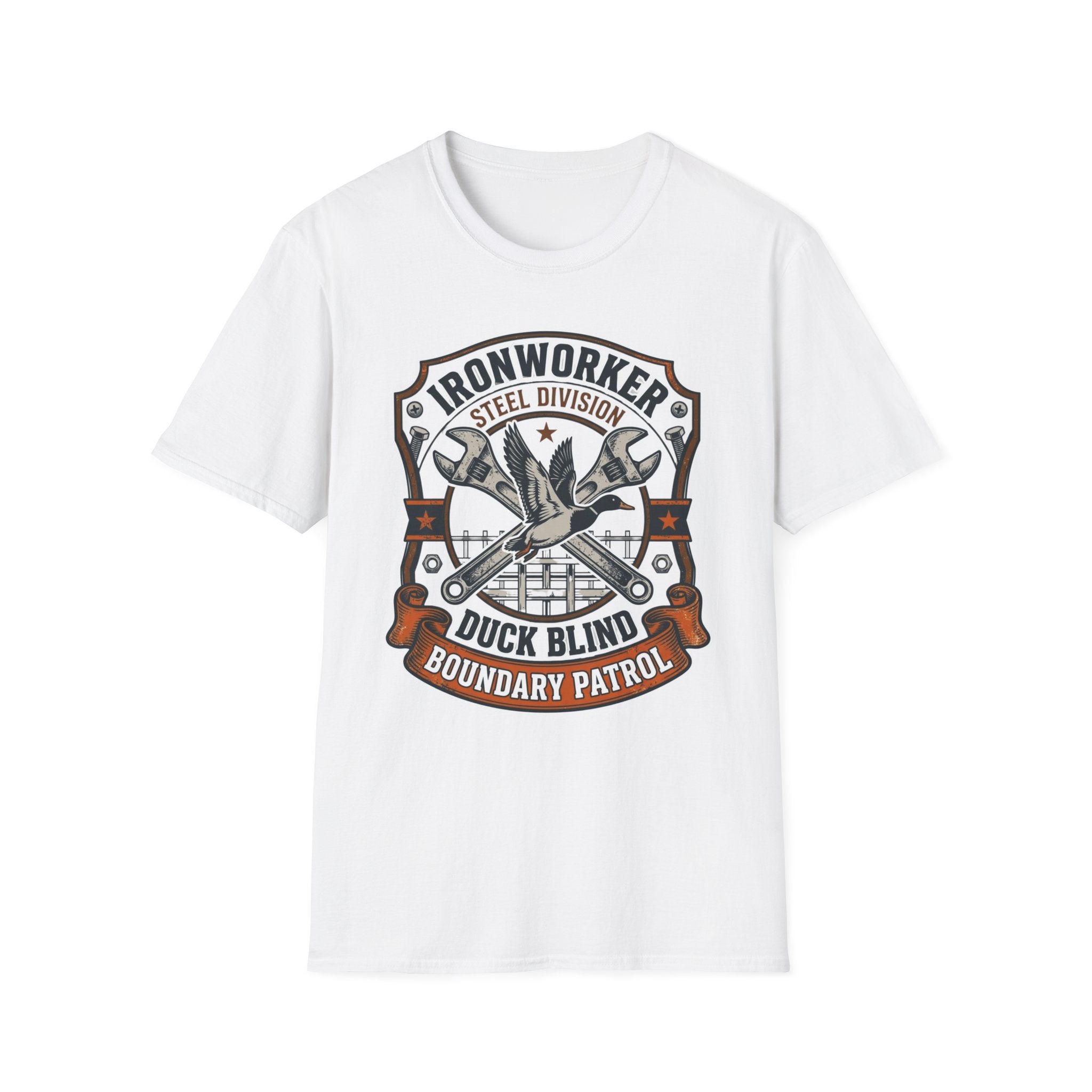 Ironworker Steel Division Duck Blind Boundary Patrol T-Shirt