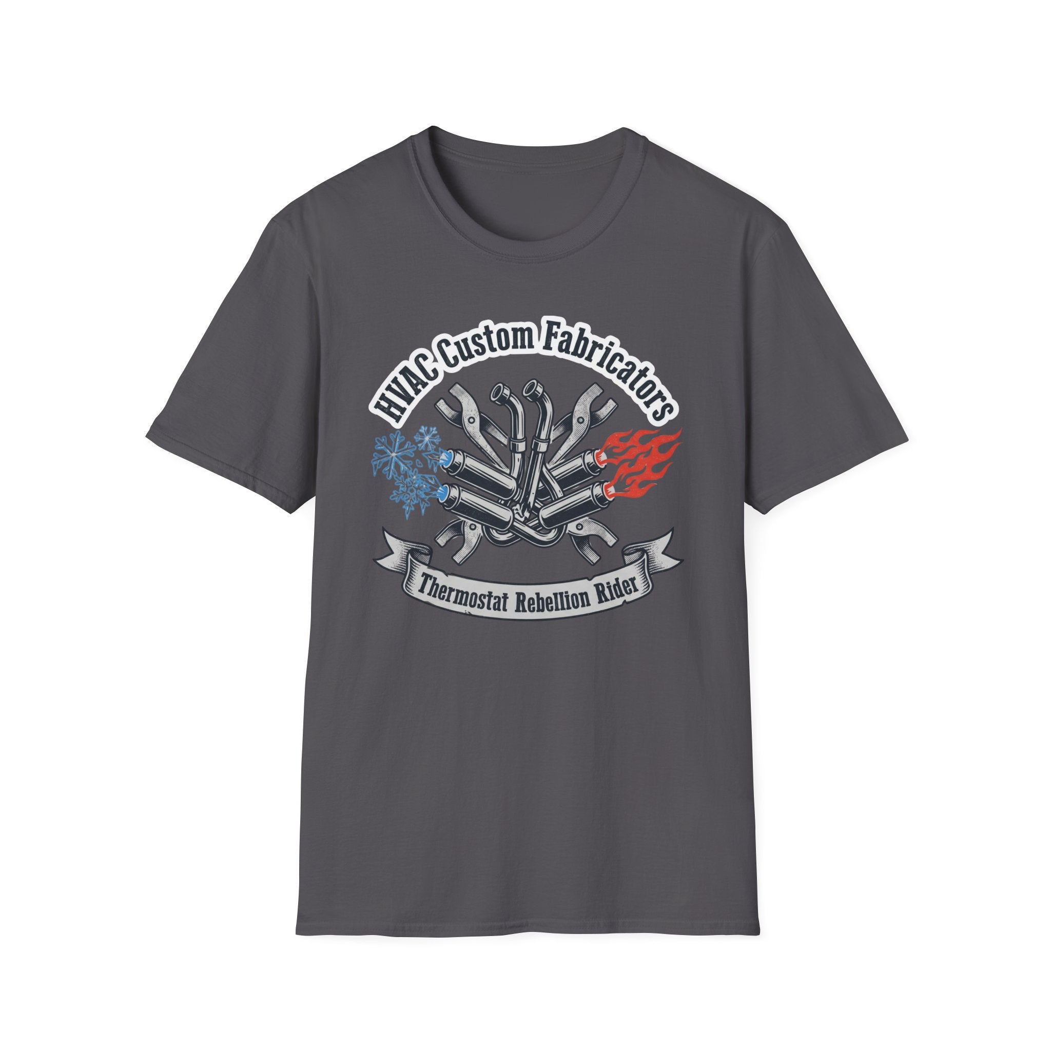 HVAC Custom Fabricators Thermostat Rebellion Rider T-Shirt