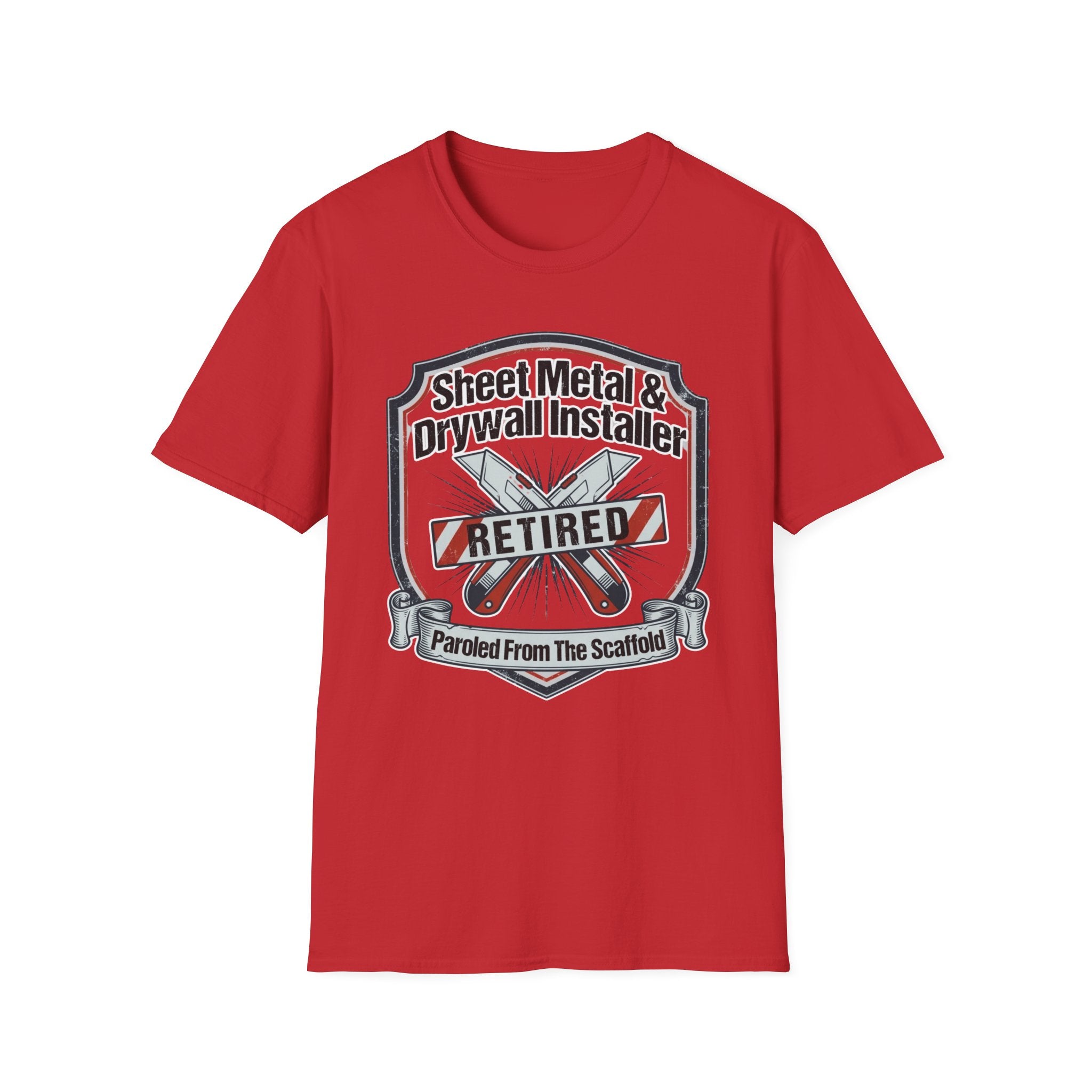 Sheet Metal & Drywall Installer Paroled From The Scaffold T-Shirt