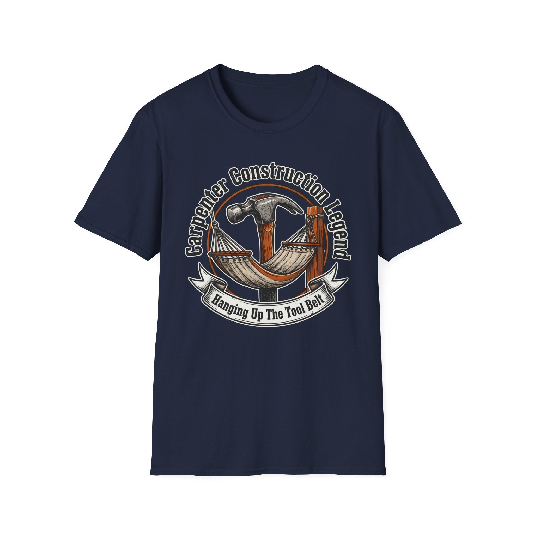 Carpenter Construction Legend Hanging Up The Tool Belt T-Shirt