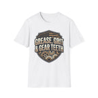 Grease, Grit & Gear Teeth Blue Collar Pride T-Shirt