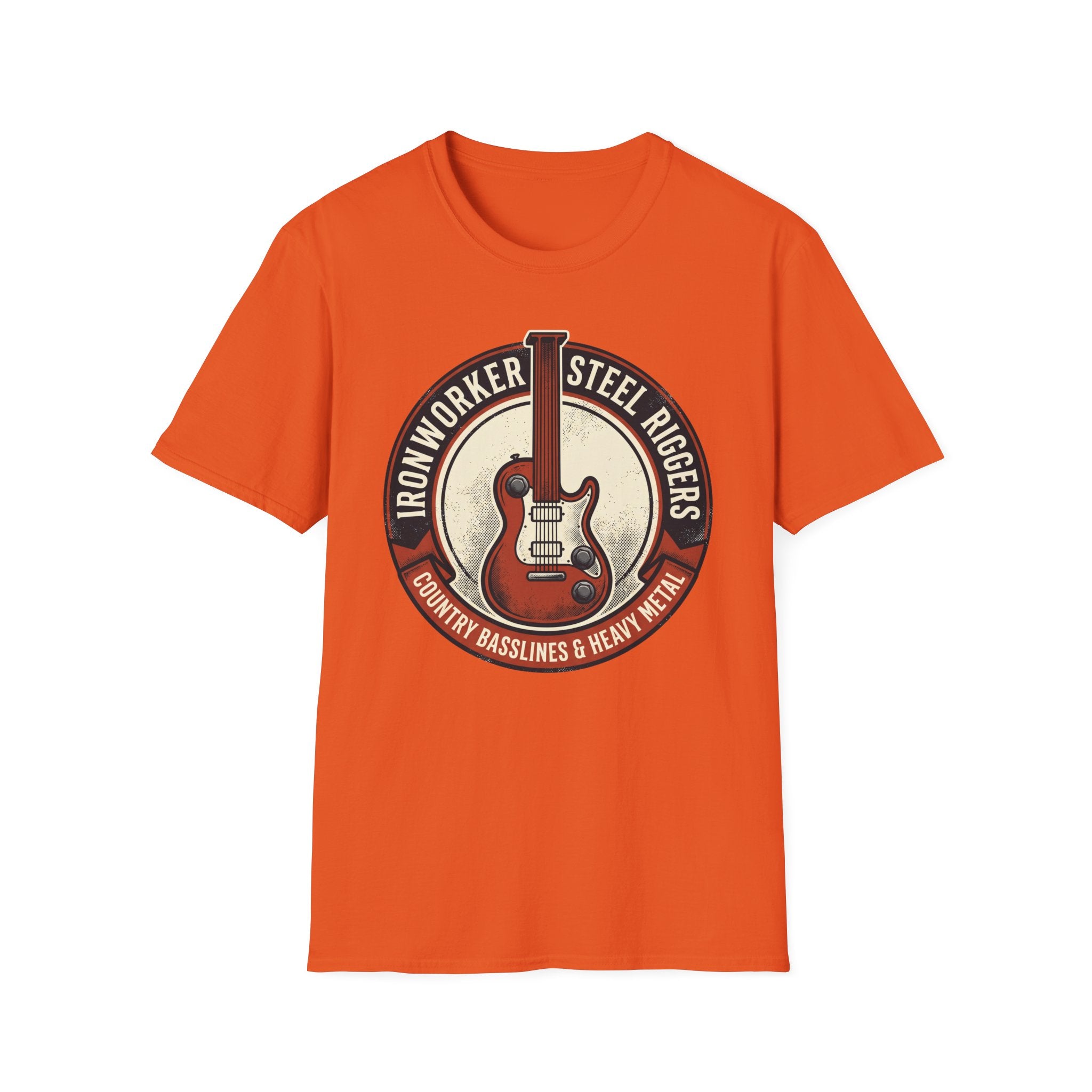 Ironworker Steel Riggers Country Basslines & Heavy Metal  T-Shirt
