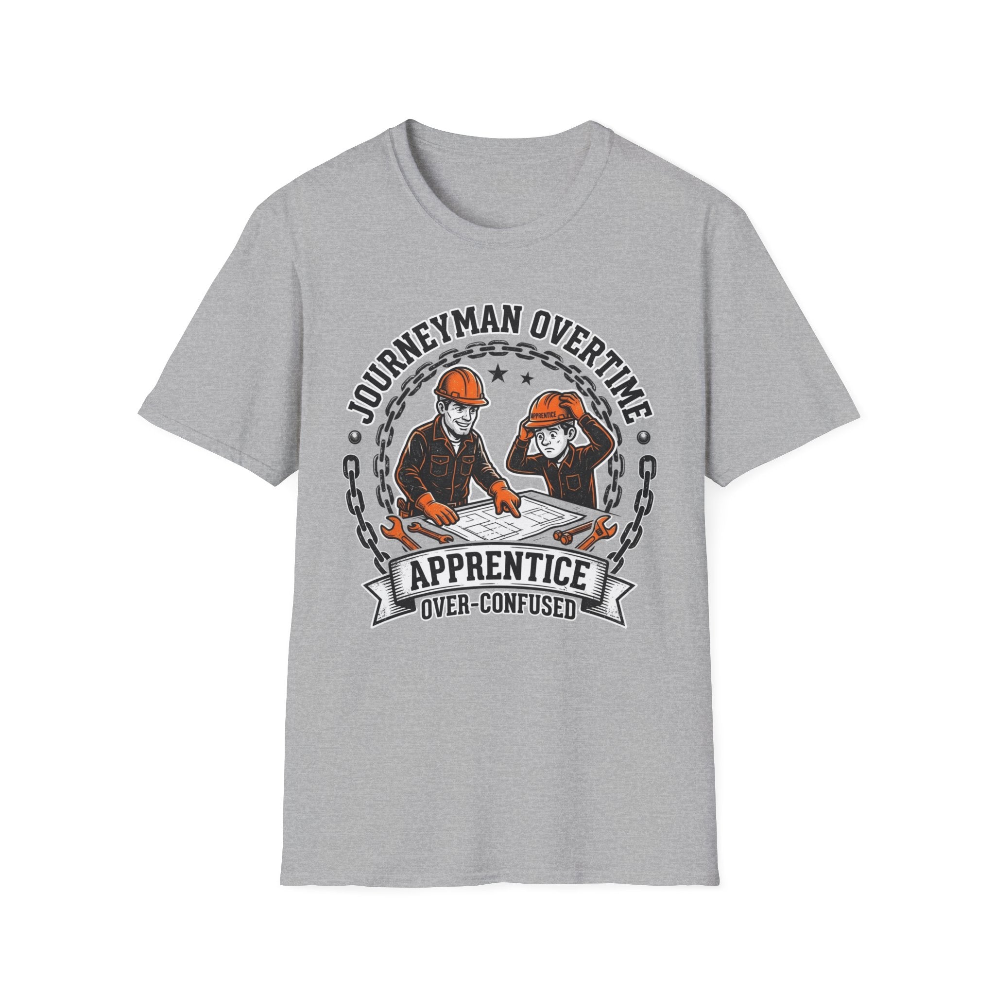 Journeyman Overtime Apprentice Over-Confused T-Shirt