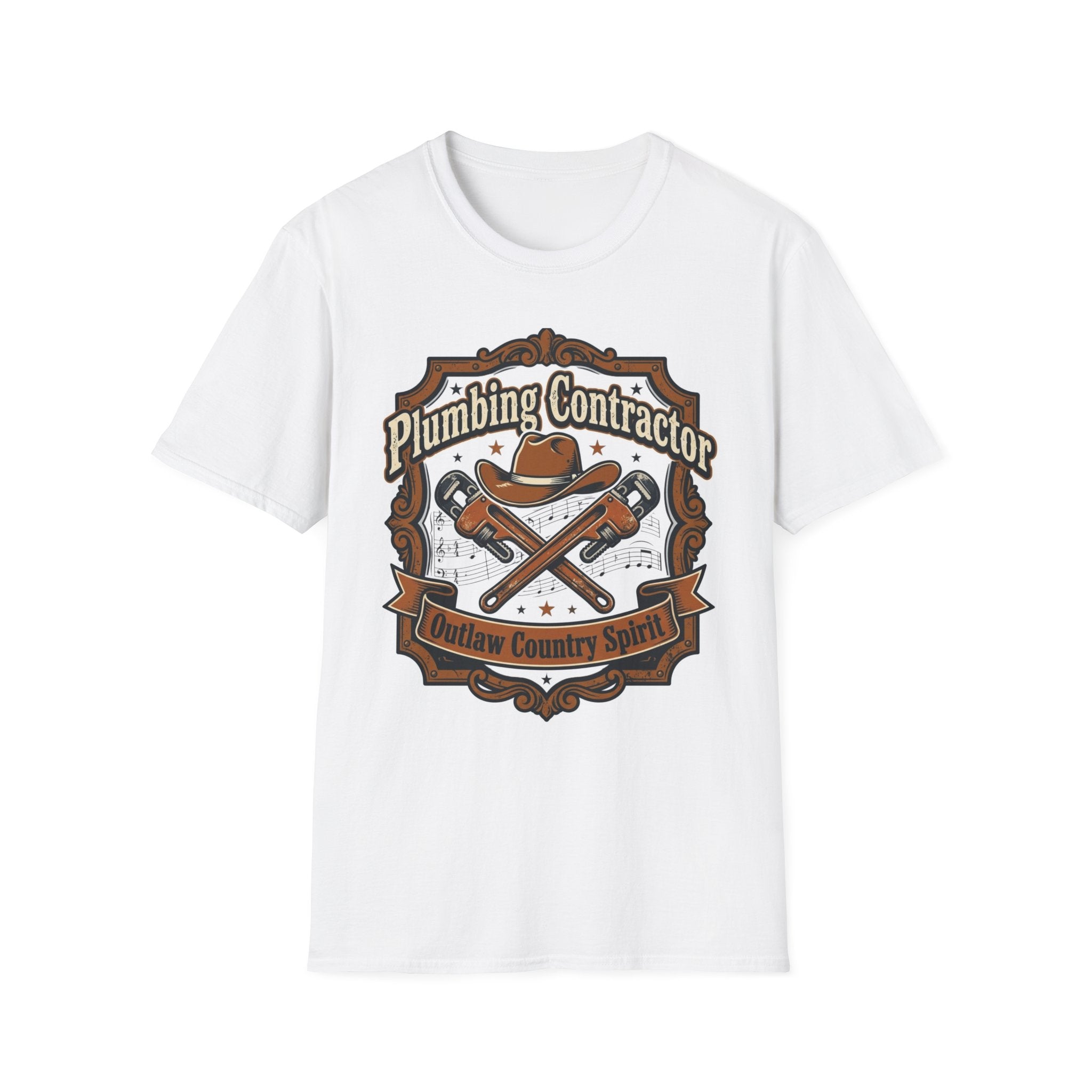 Plumber Contractor Outlaw Country Spirit T-Shirt