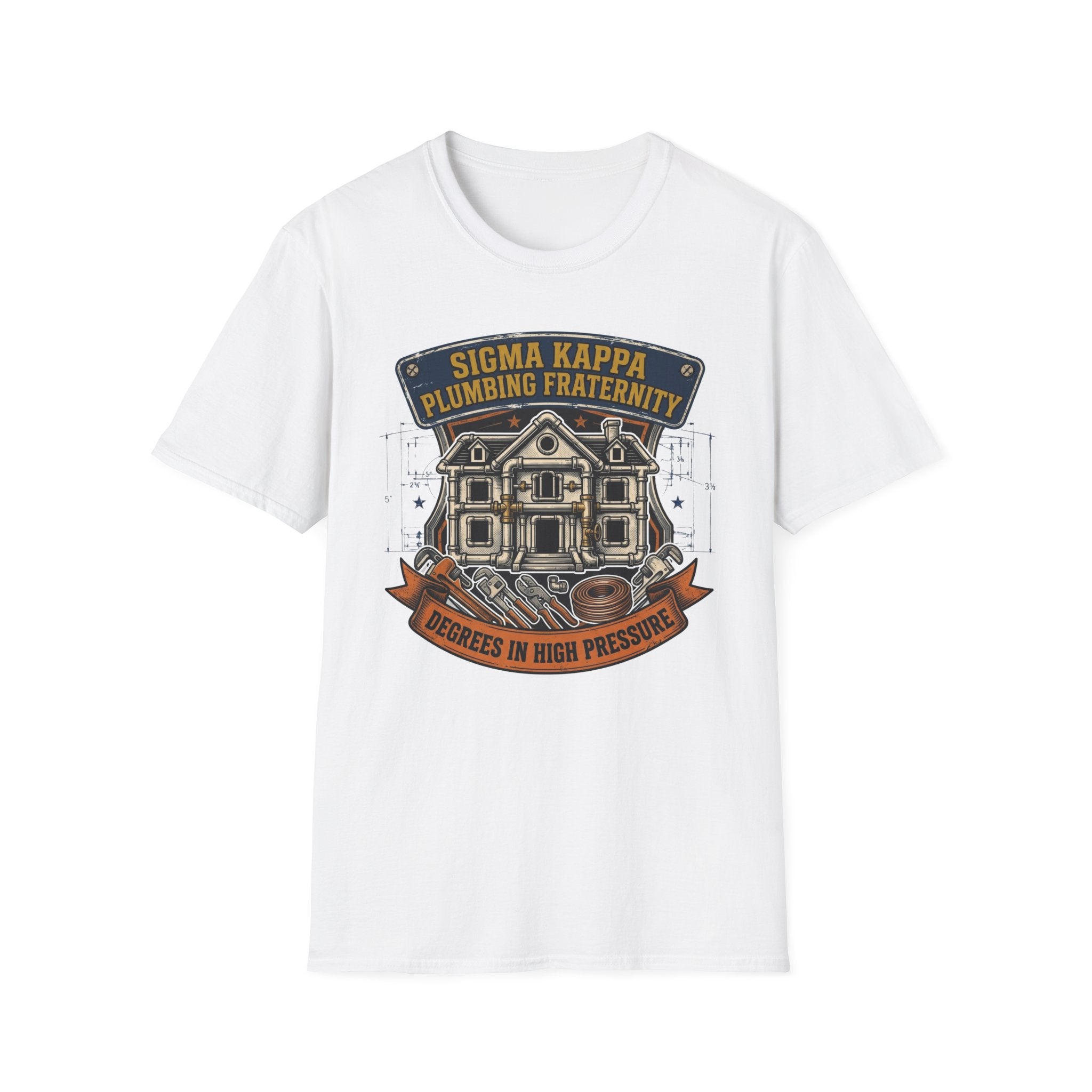 Sigma Kappa Plumbing Fraternity Degrees In High Pressure T-Shirt