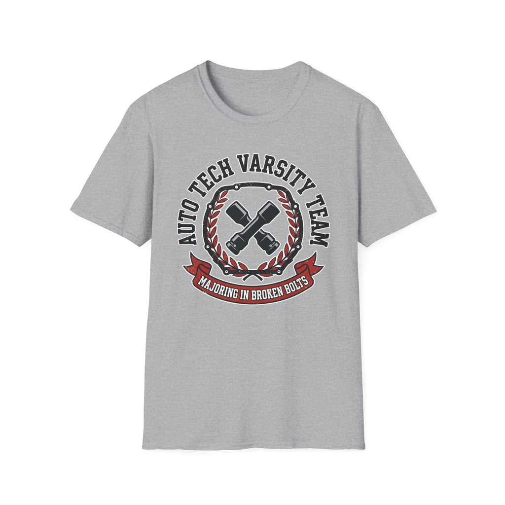Auto Tech Varsity Team Majoring In Broken Bolts T-Shirt