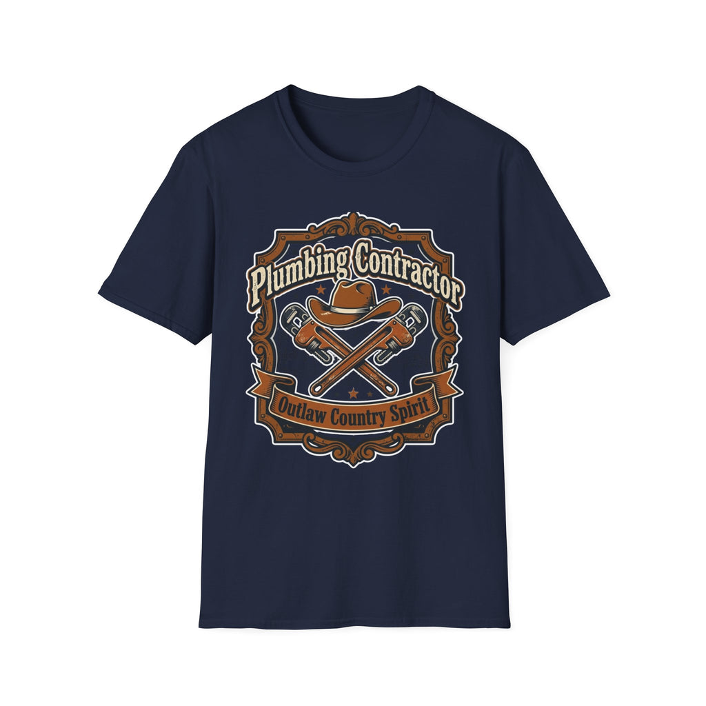 Plumber Contractor Outlaw Country Spirit T-Shirt