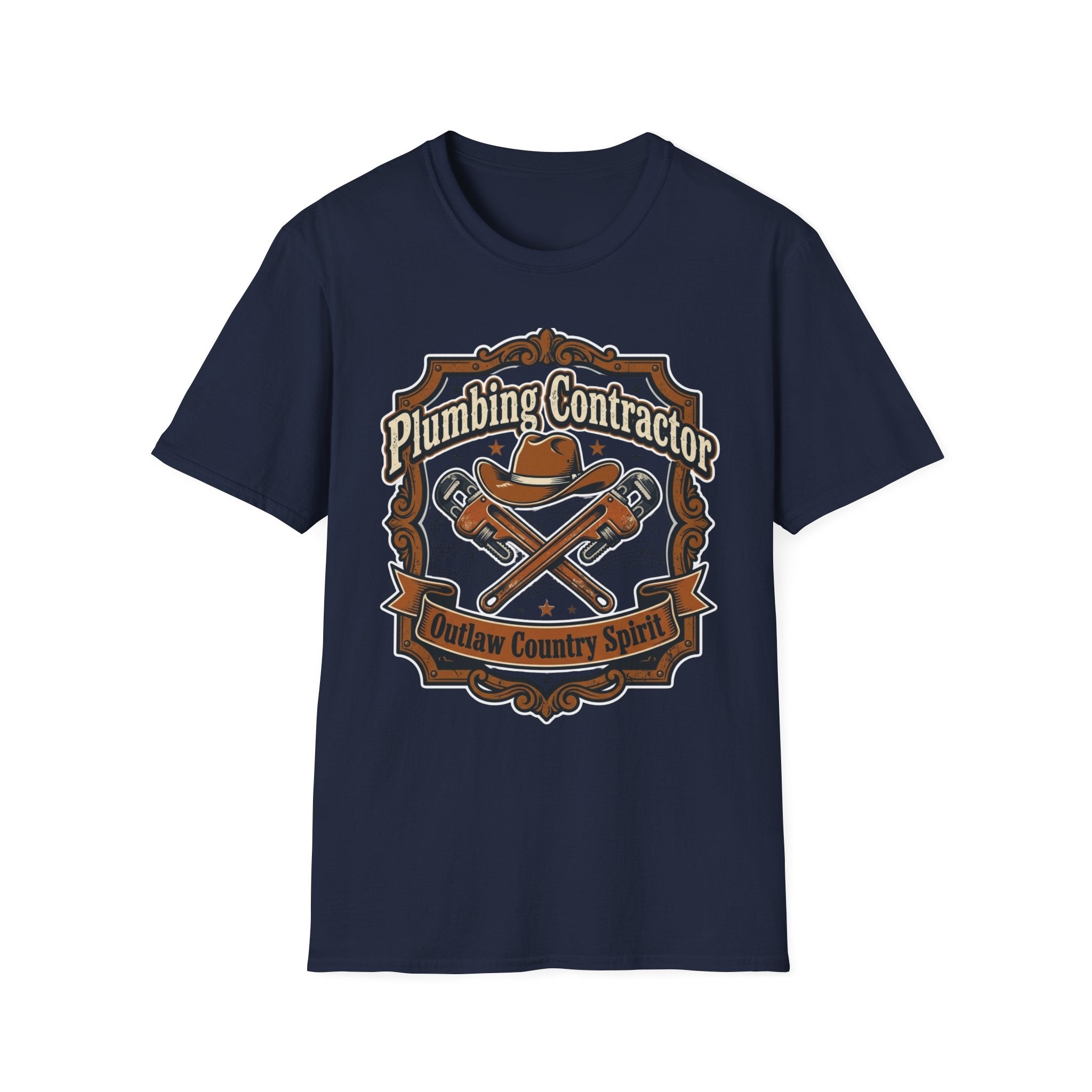 Plumber Contractor Outlaw Country Spirit T-Shirt