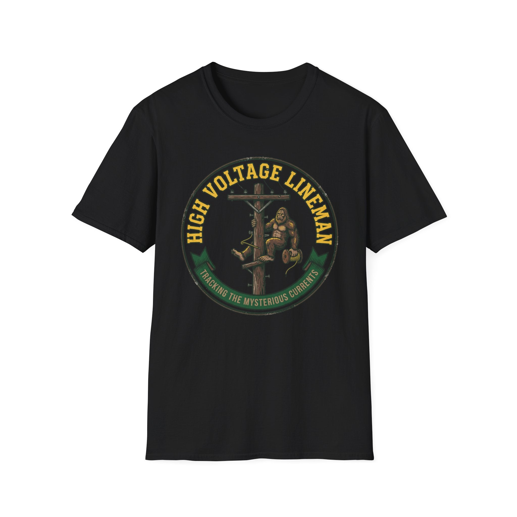 High Voltage Lineman Tracking The Mysterious Currents T-Shirt
