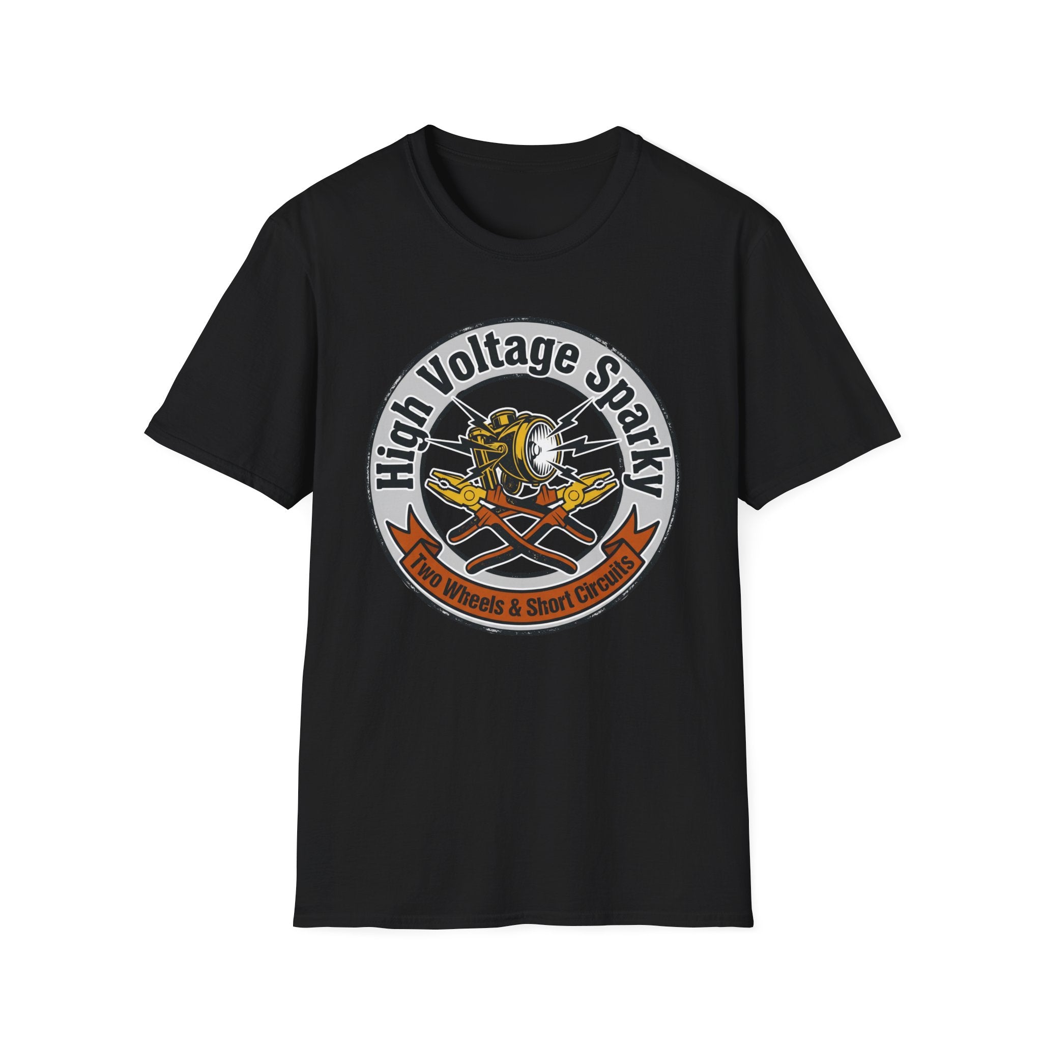 High Voltage Sparky Two Wheels & Short Circuits T-Shirt