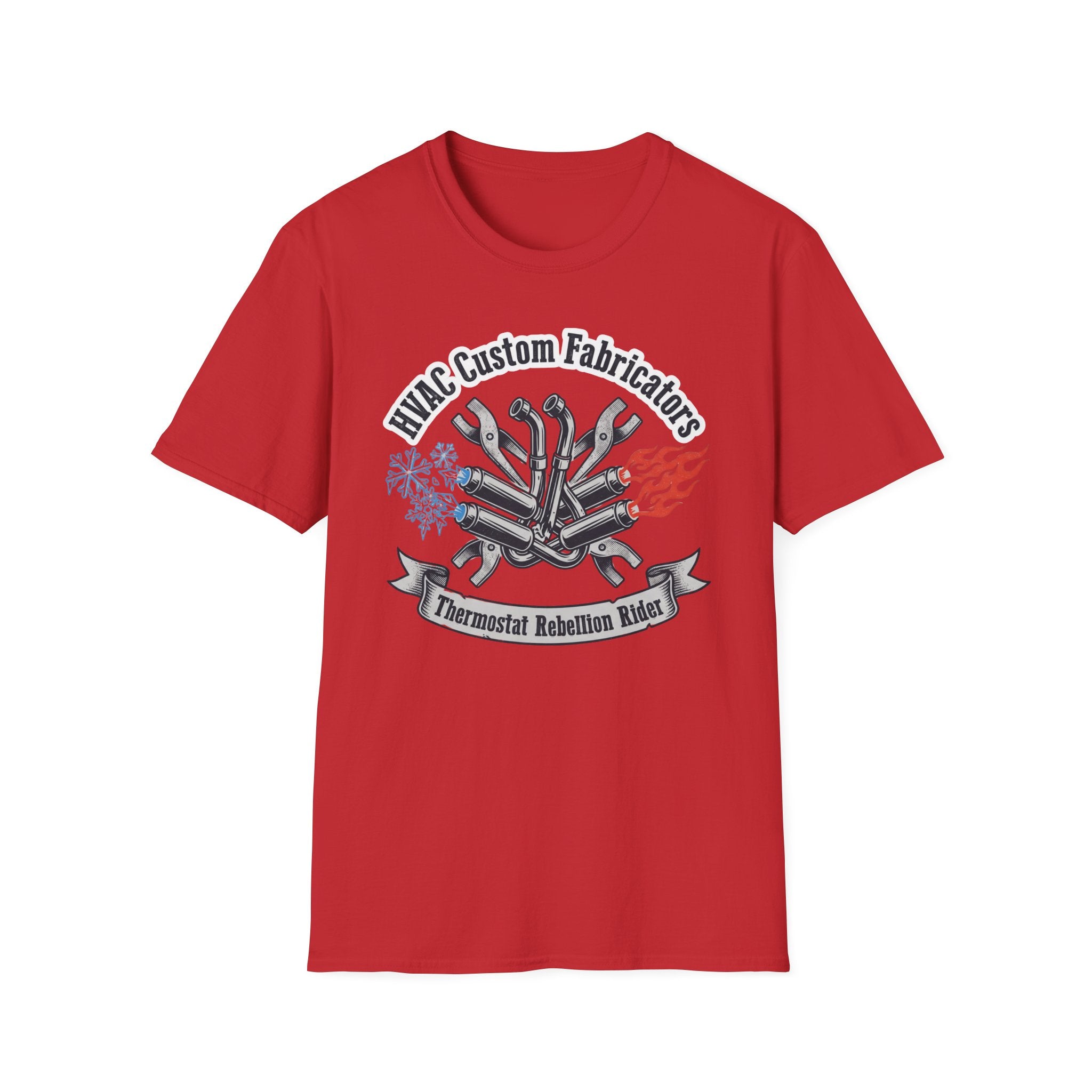 HVAC Custom Fabricators Thermostat Rebellion Rider T-Shirt