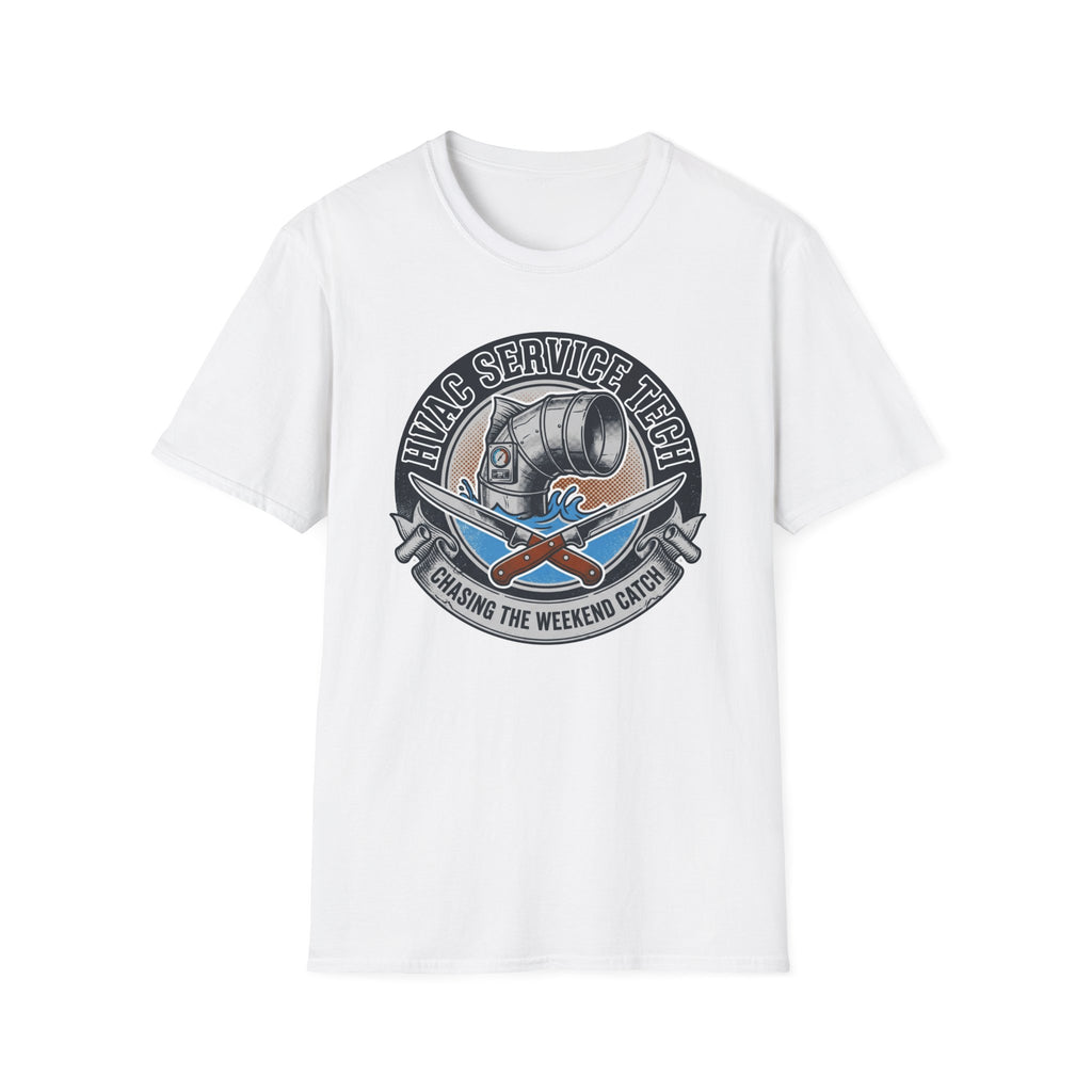 HVAC Service Tech Chasing The Weekend Catch T-Shirt
