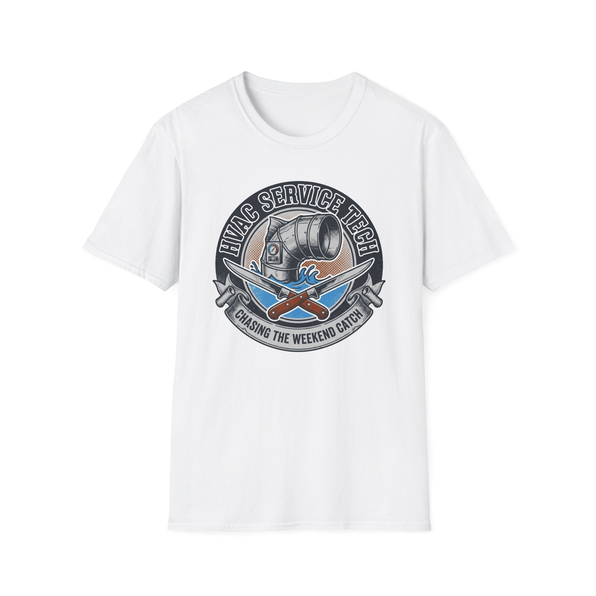HVAC Service Tech Chasing The Weekend Catch T-Shirt