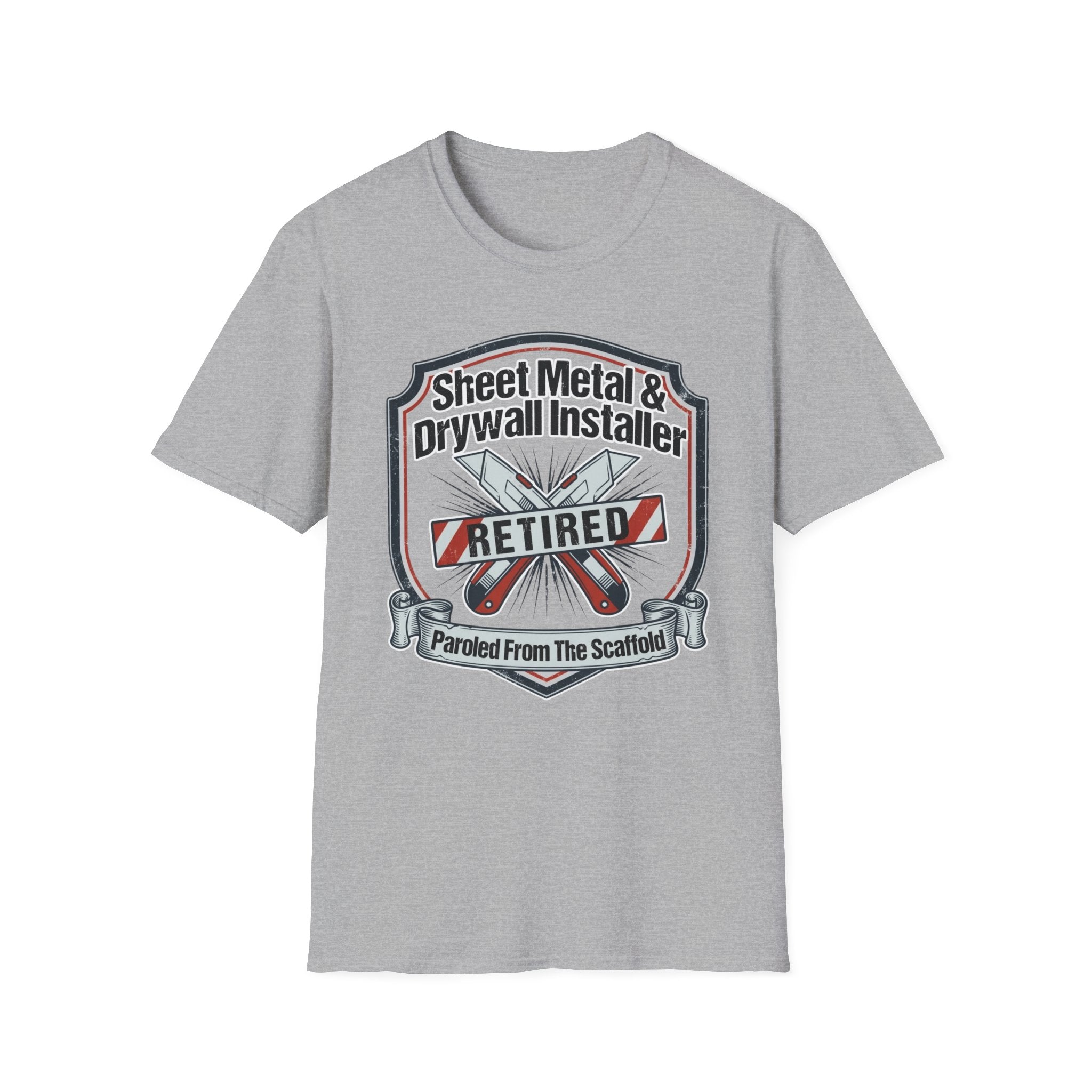 Sheet Metal & Drywall Installer Paroled From The Scaffold T-Shirt