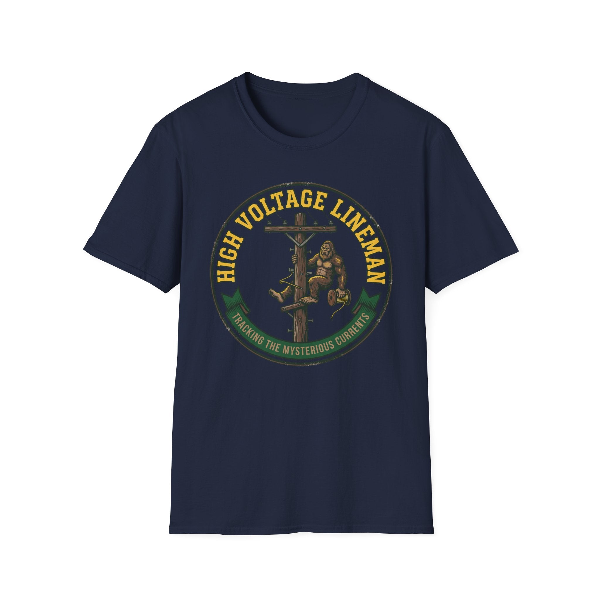 High Voltage Lineman Tracking The Mysterious Currents T-Shirt