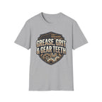 Grease, Grit & Gear Teeth Blue Collar Pride T-Shirt