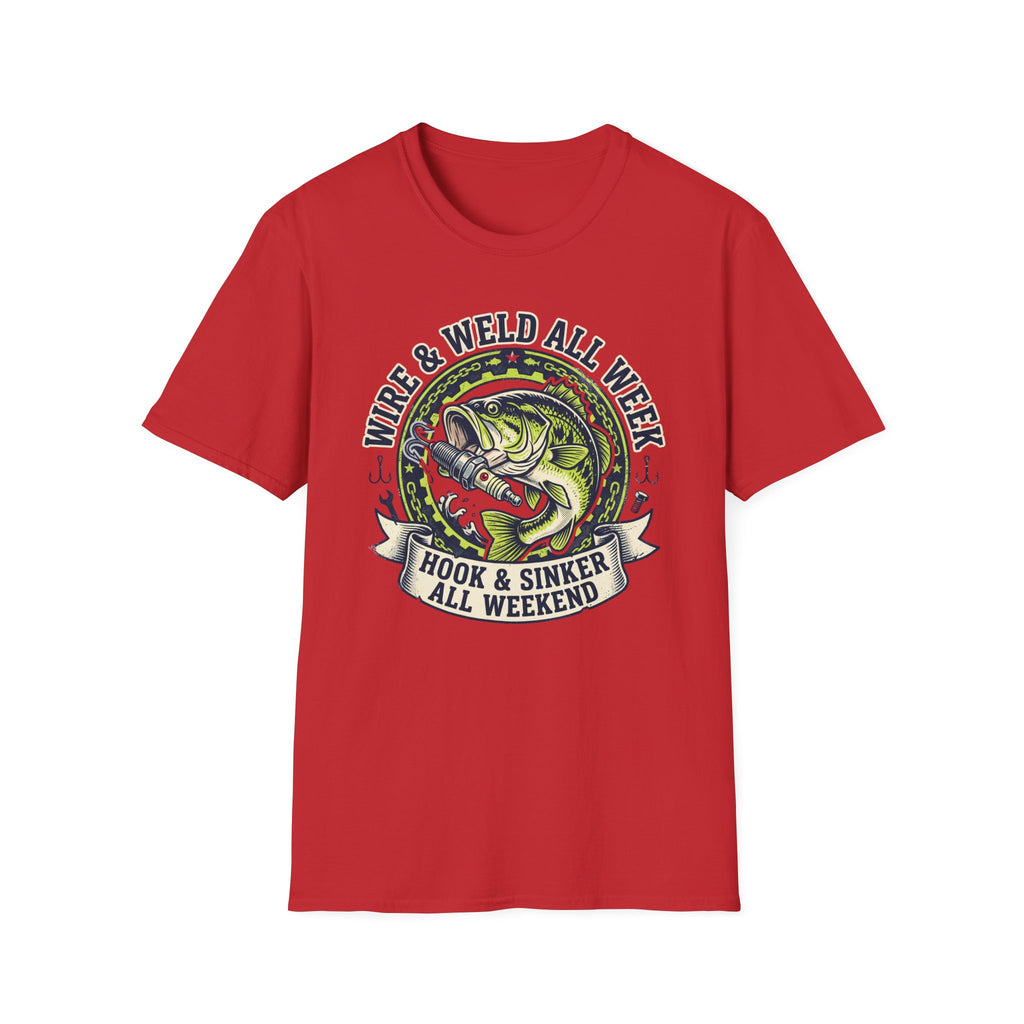 Wire & Weld All Week Hook & Sinker All Weekend T-Shirt