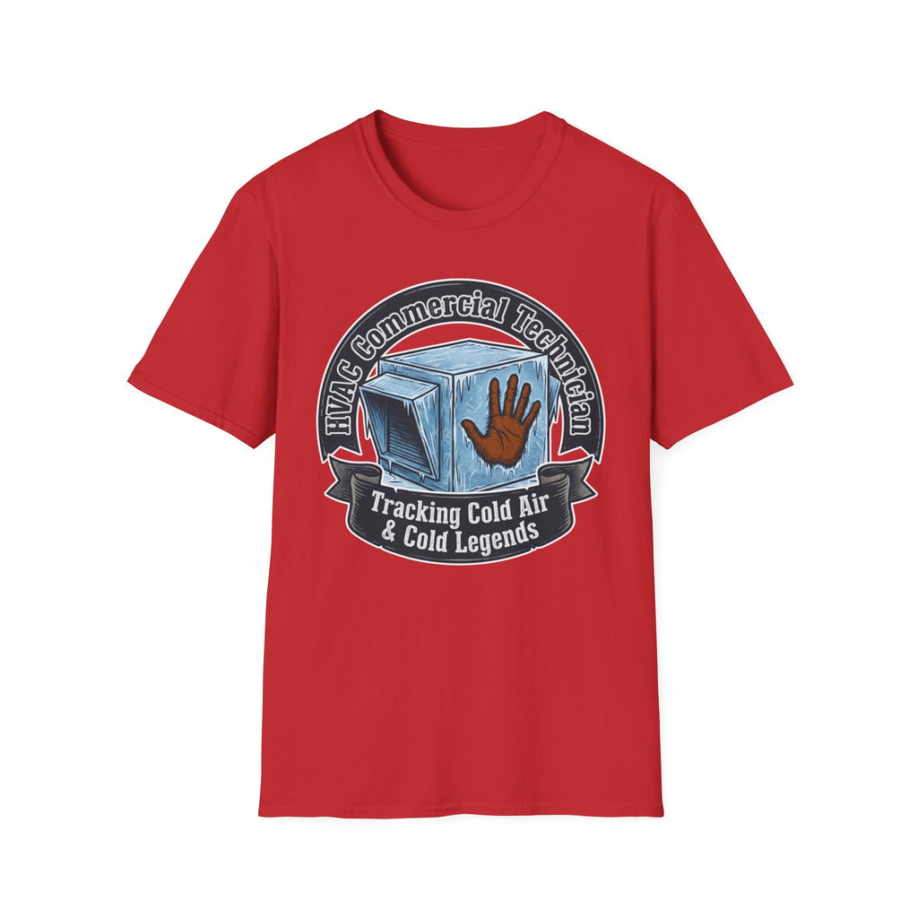 HVAC Commercial Technician Tracking Cold Air & Cold Legends T-Shirt