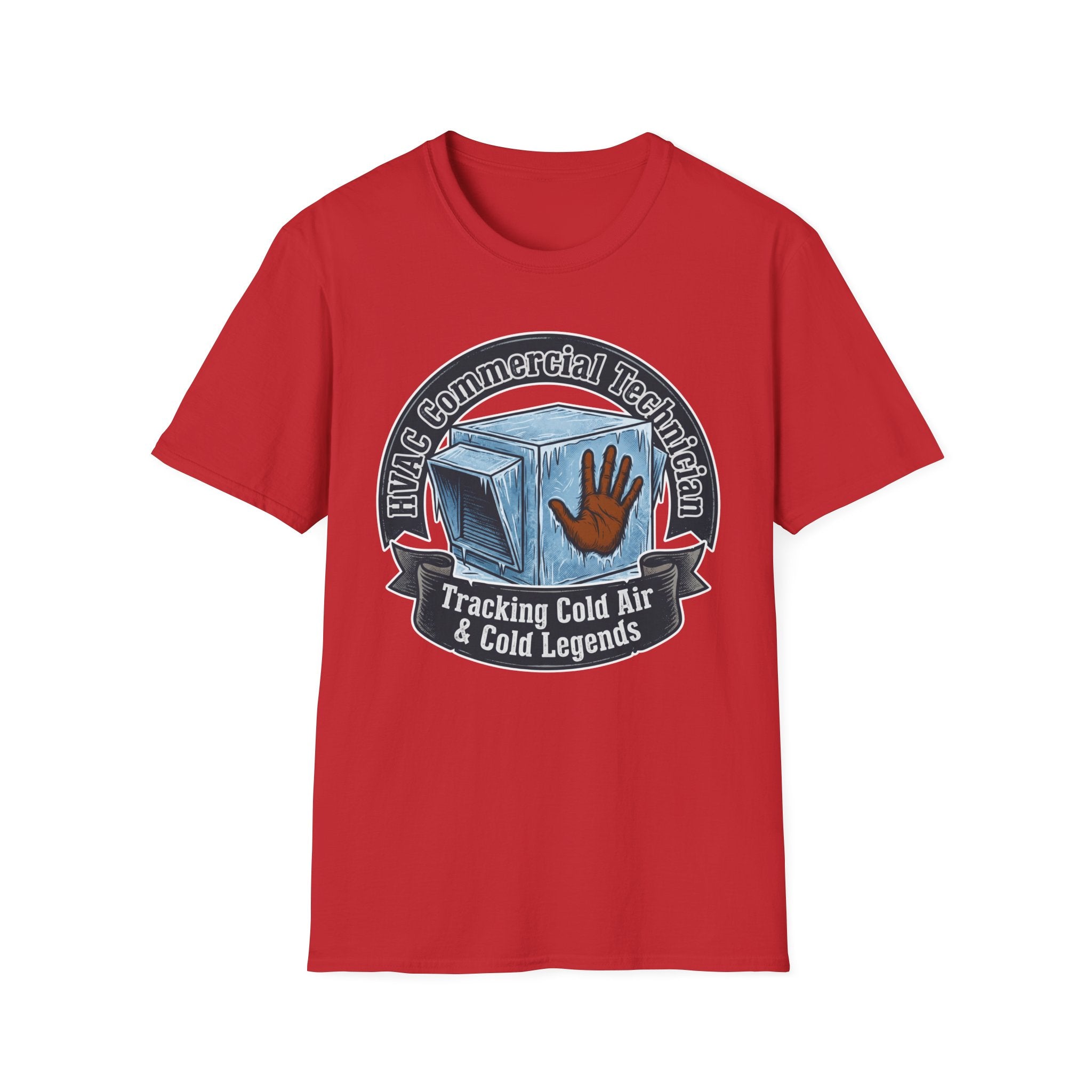 HVAC Commercial Technician Tracking Cold Air & Cold Legends T-Shirt