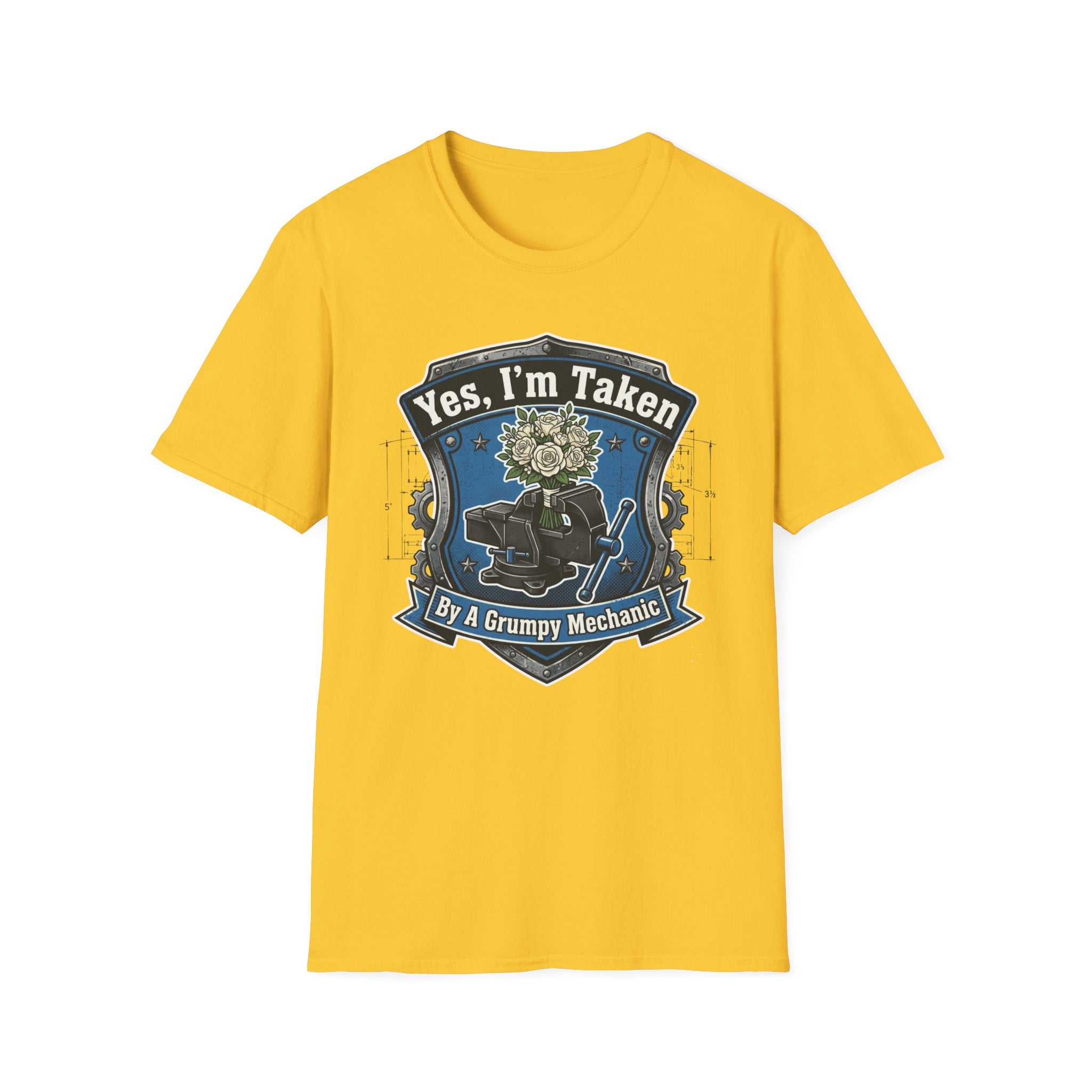 Yes Im Taken By A Grumpy Mechanic T-Shirt