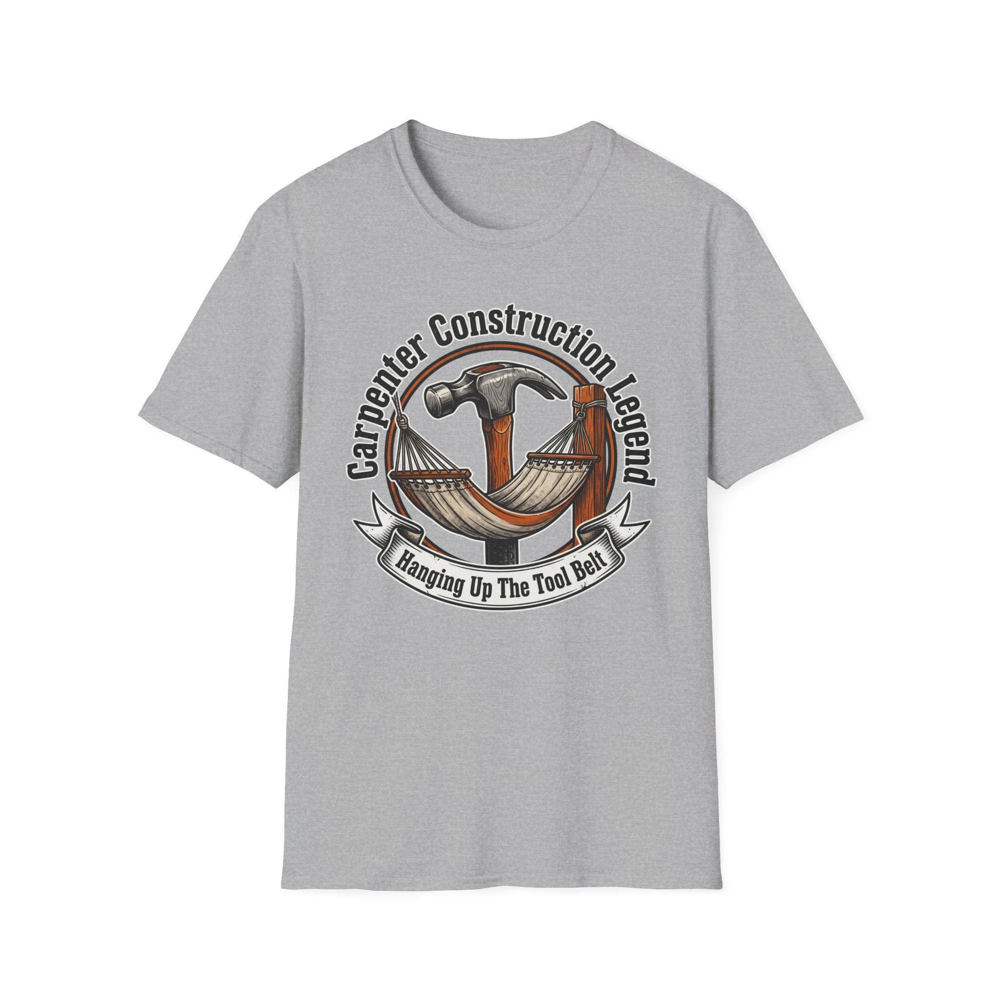 Carpenter Construction Legend Hanging Up The Tool Belt T-Shirt
