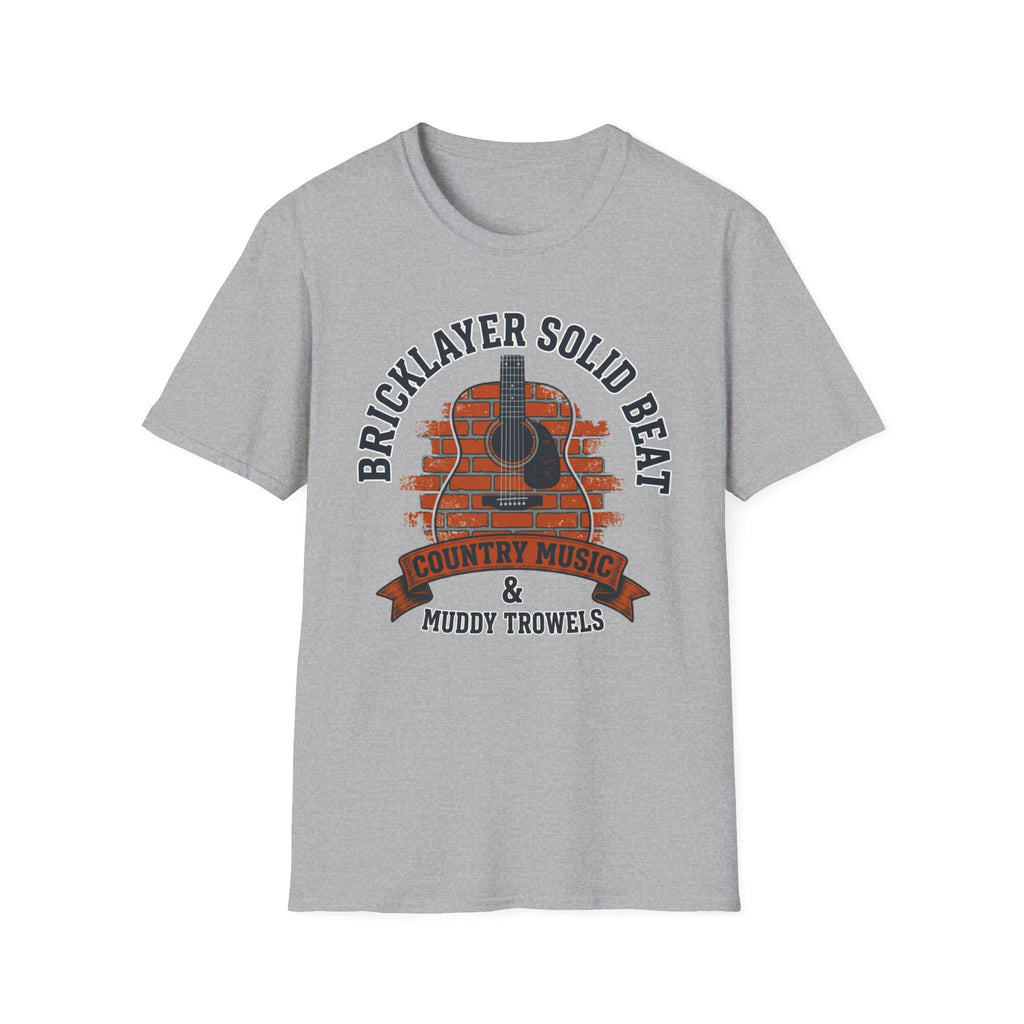 Bricklayer Solid Beat Country Music & Muddy Trowels T-Shirt